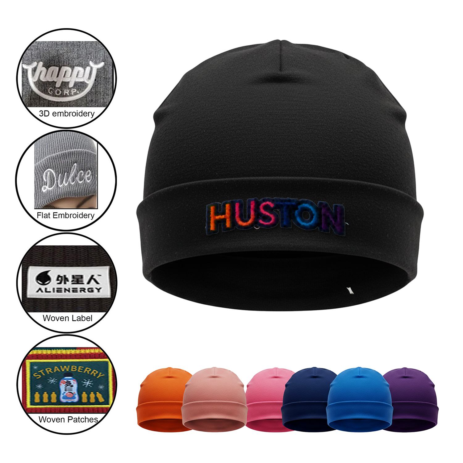 180GSM 100% Cotton Skull Cap 1