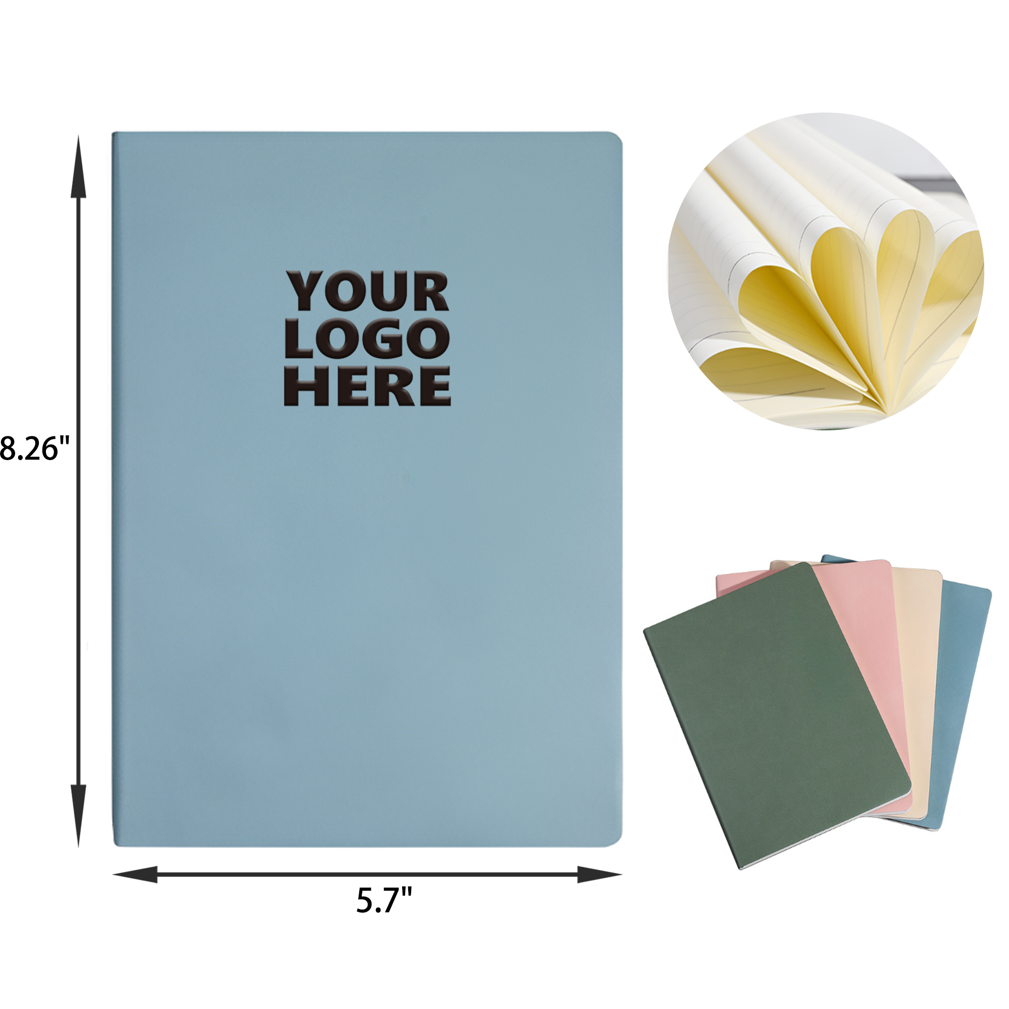 MOQ 50 PCS A5 Fine Leather Notebook 2