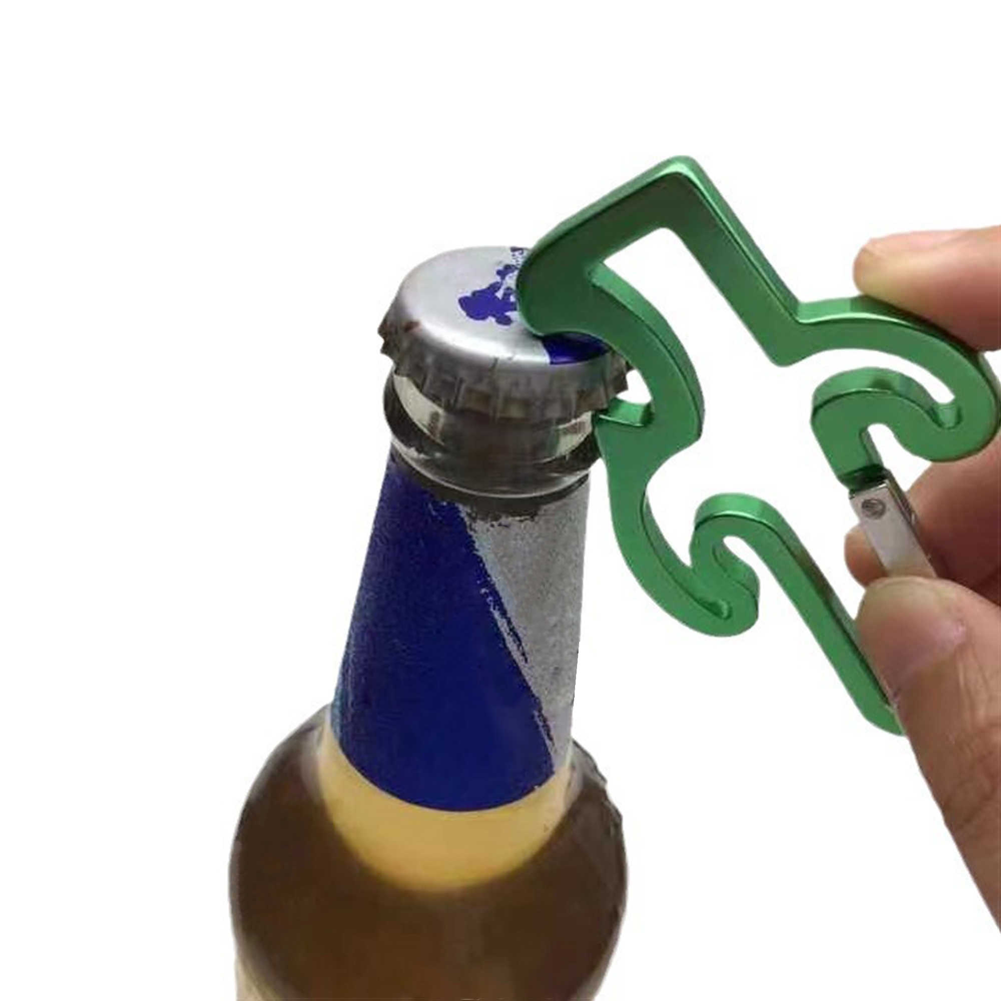 Steel Cactus Shaped Keychain Bottle Opener 1