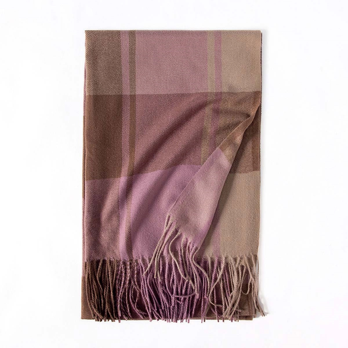 Winter Shawl Grid Warm Scarf 6