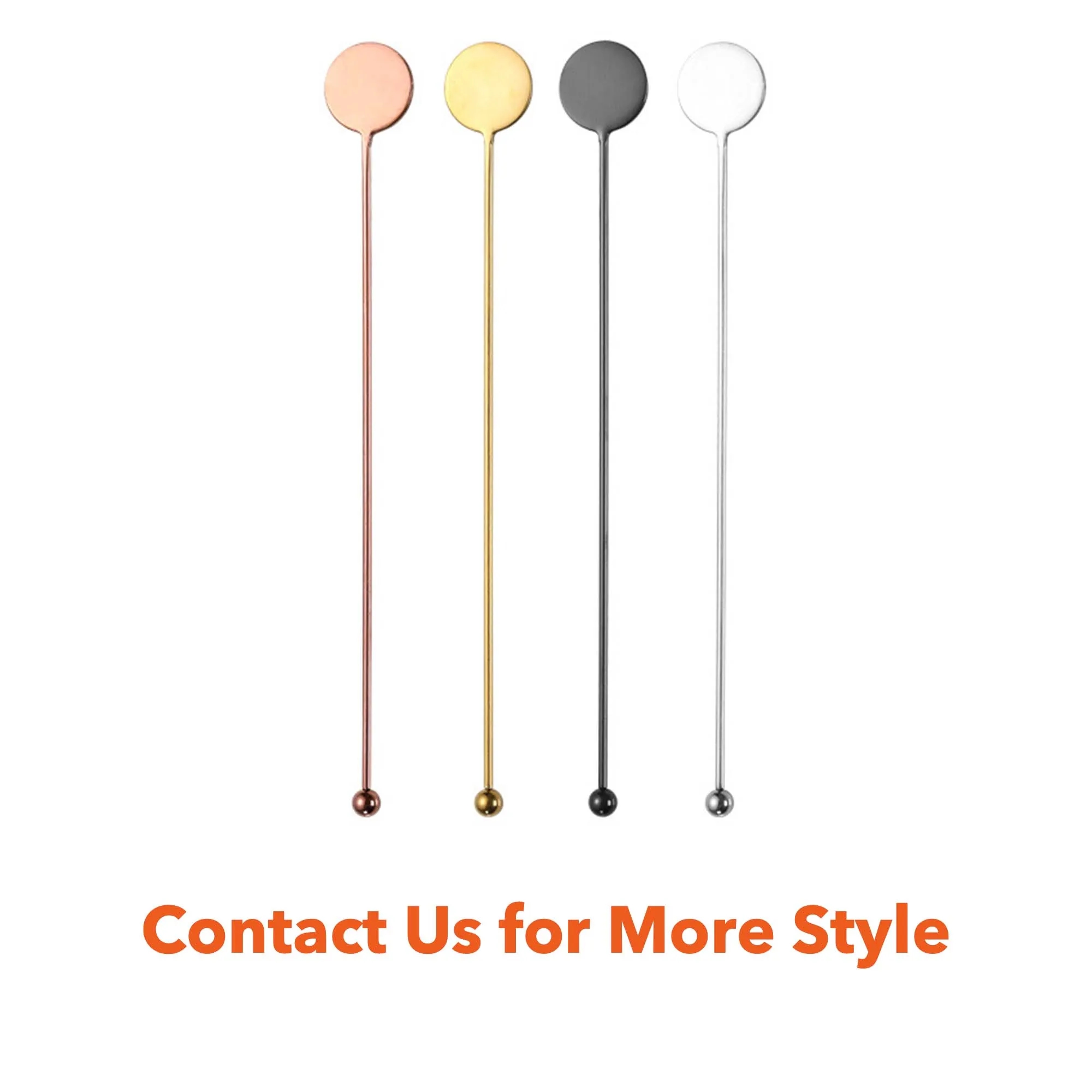 Stainless Steel Bar Spoon Cocktail Mixing Stirrer 6