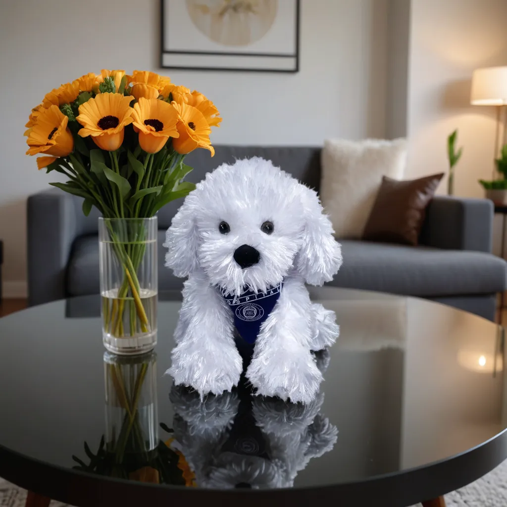 9" White Shaggy Dog 2