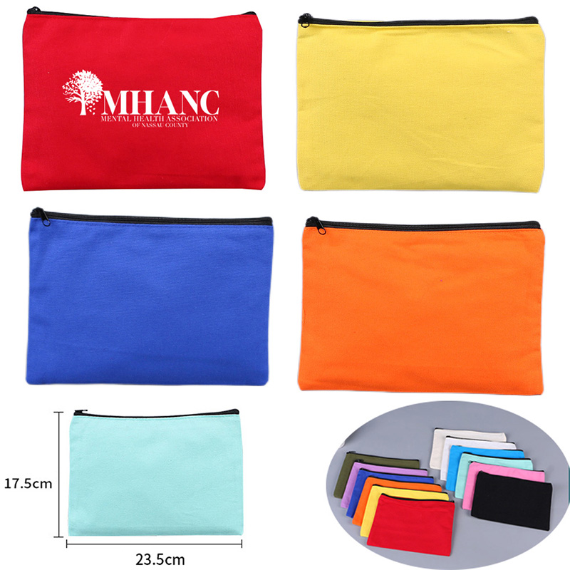 Canvas Zipper Pouch-Assorted Colors 4