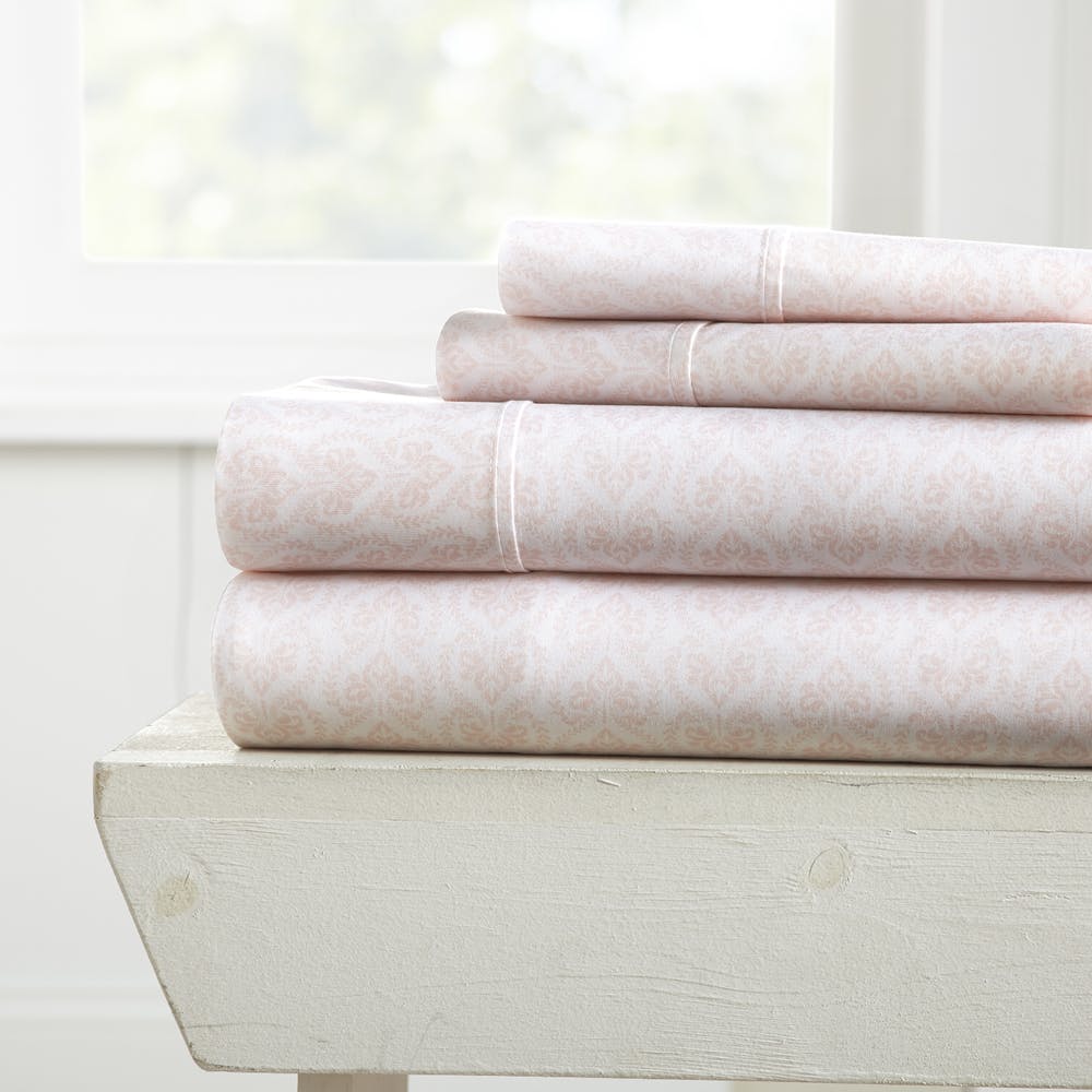 Bed Sheet Sets - Pink Cali King Classic 4 Set 1