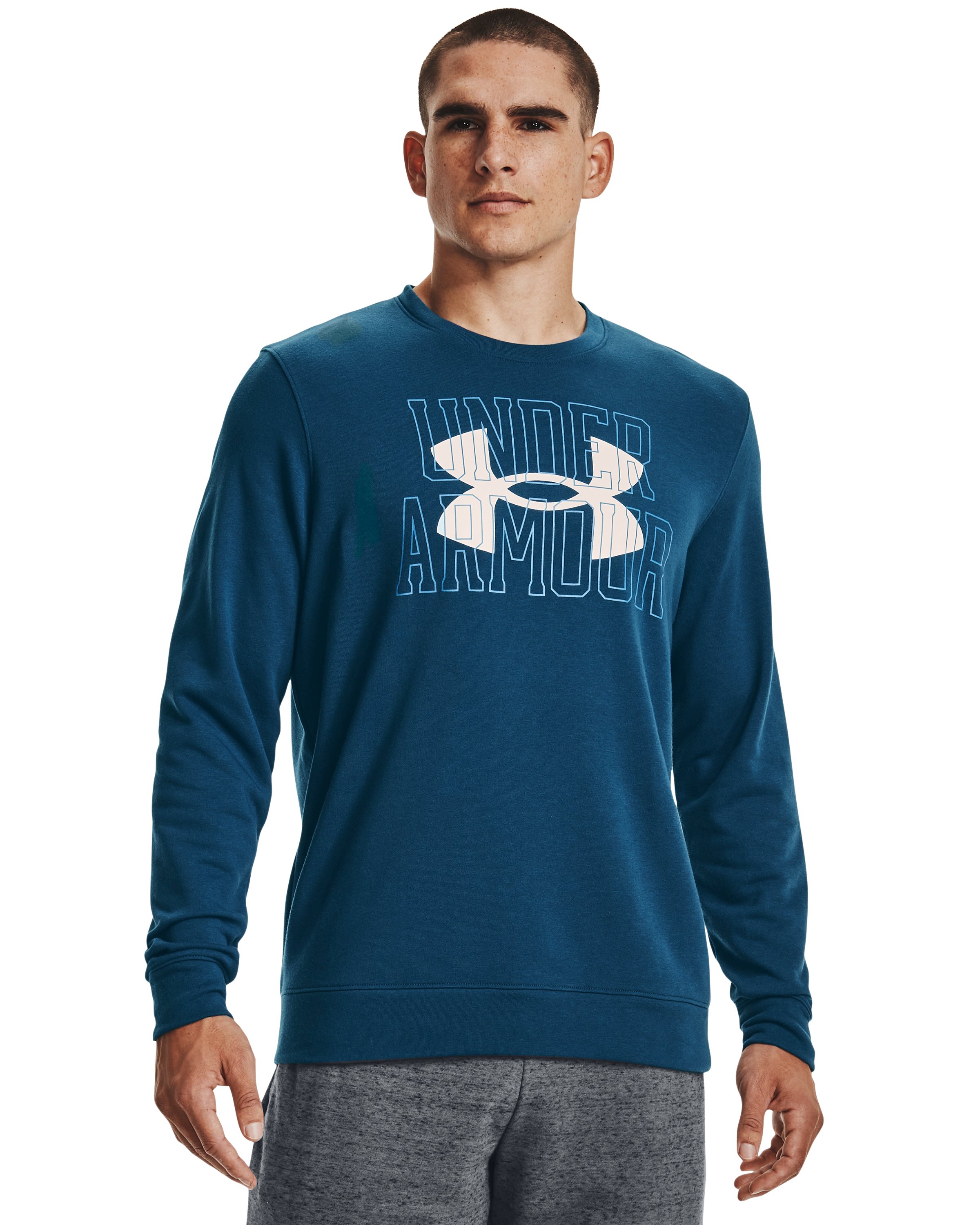 UA Rival Terry Logo Men's Crew 5