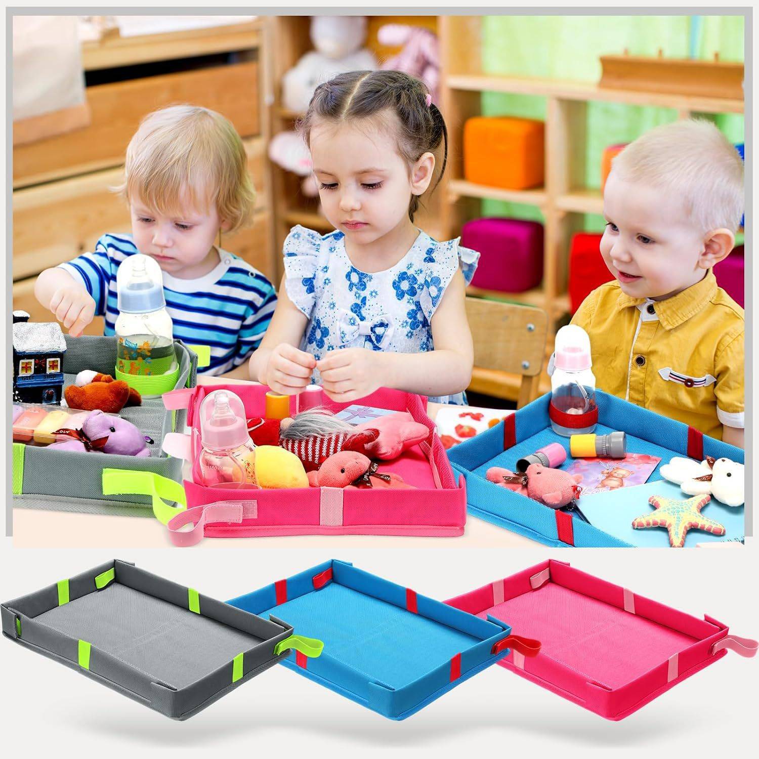 Children's Plane Travel Train Portable Tray 4