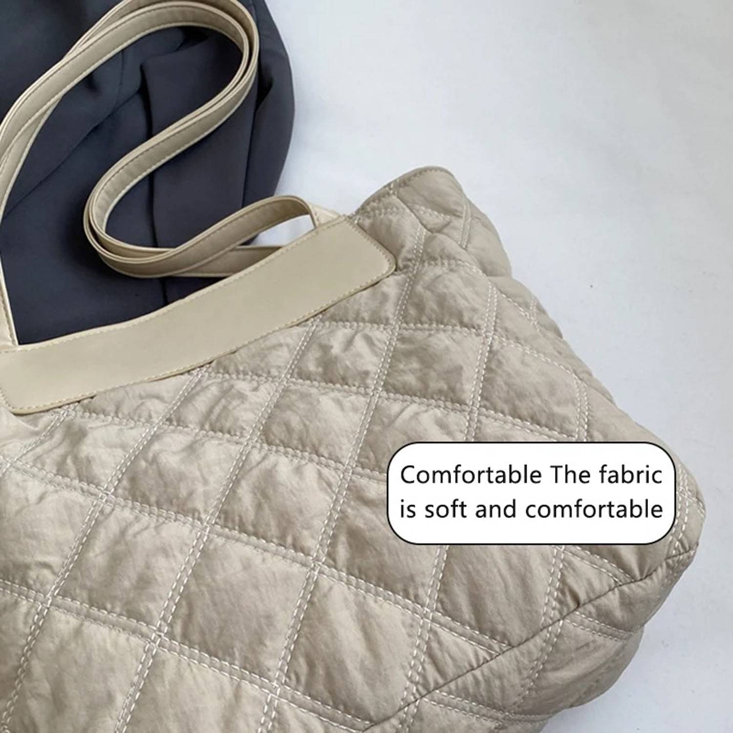 Large capacity quilted hobo handbag 3