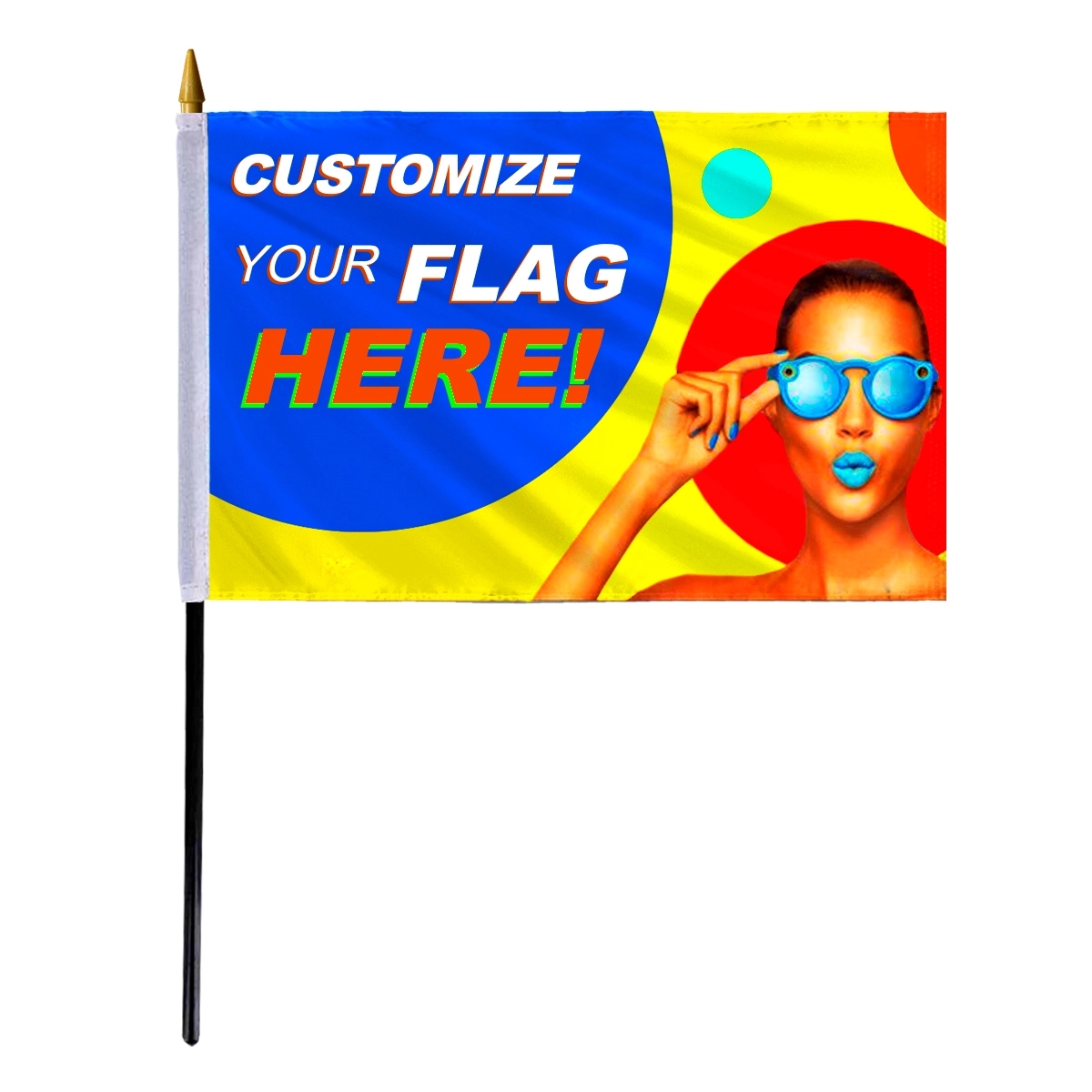 12" x 18" Custom Stick Flag - Digital Print 2