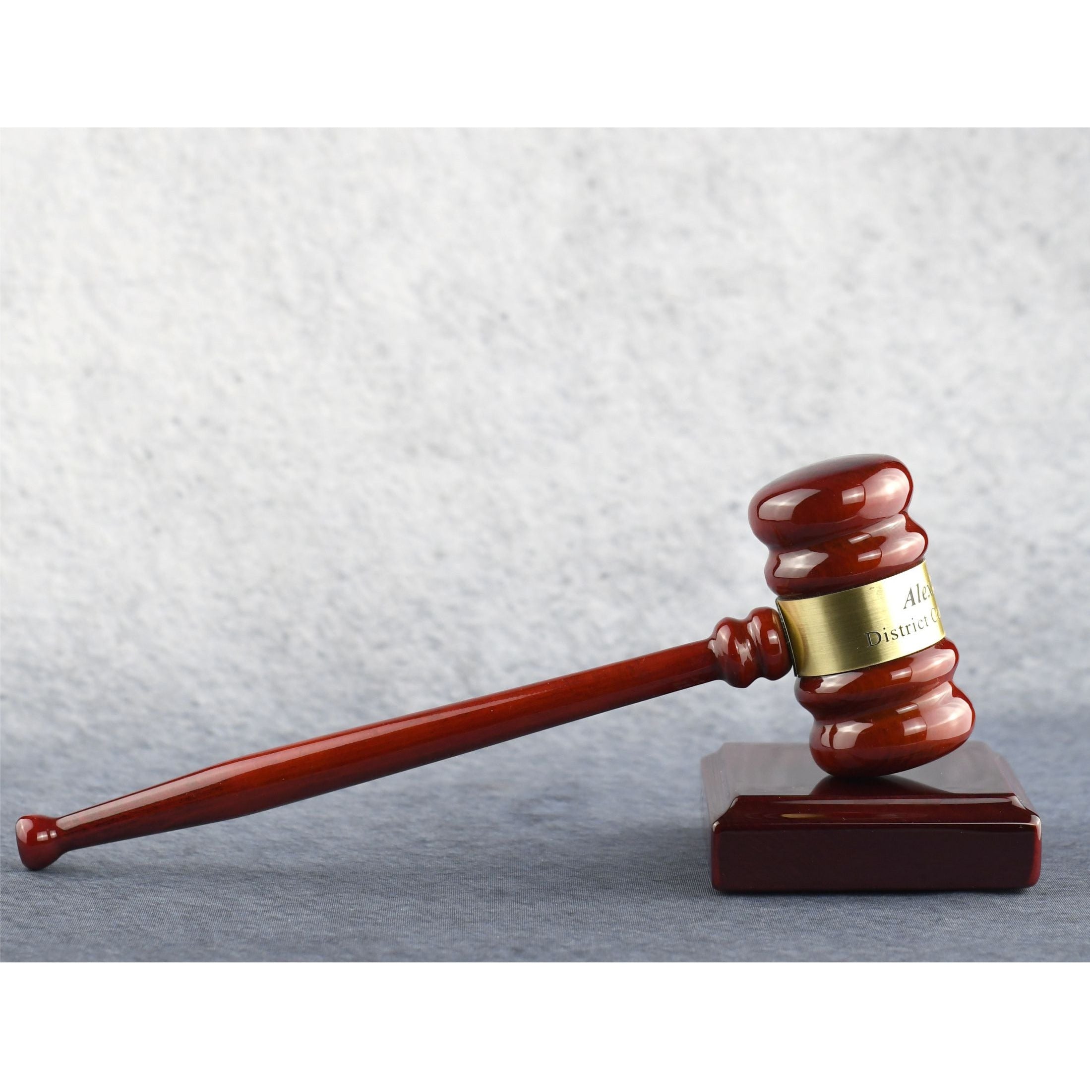Rosewood Gavel And Case 12