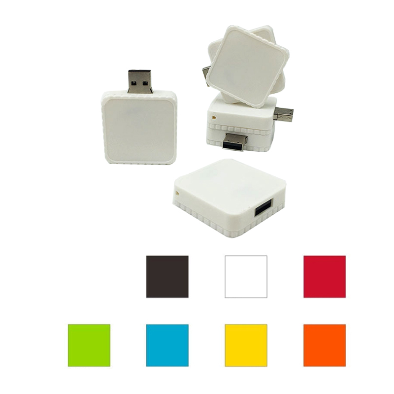 16GB Square Twister Flash Drive 1