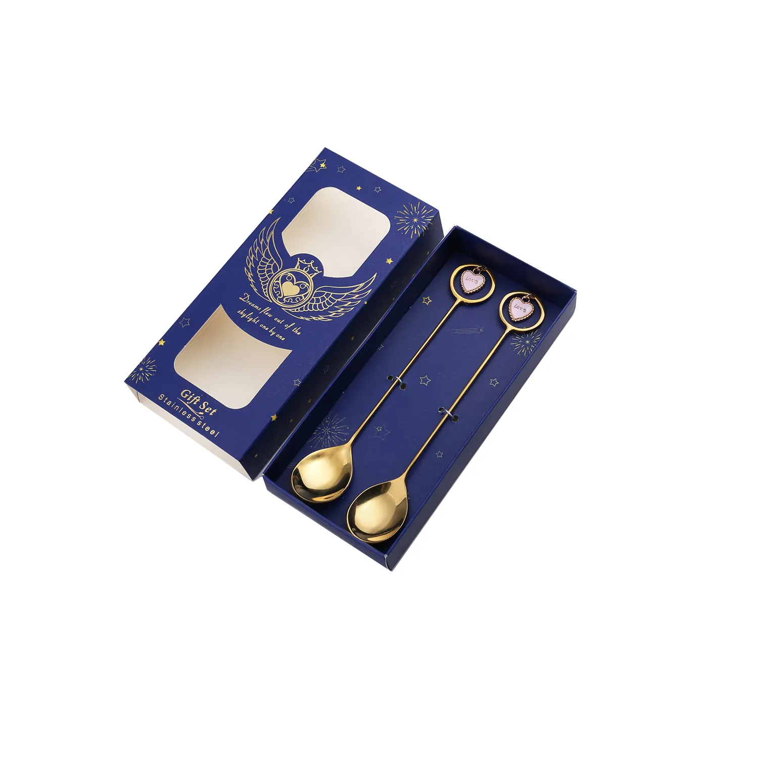 2Pcs Spoon Fork Gift Set 9