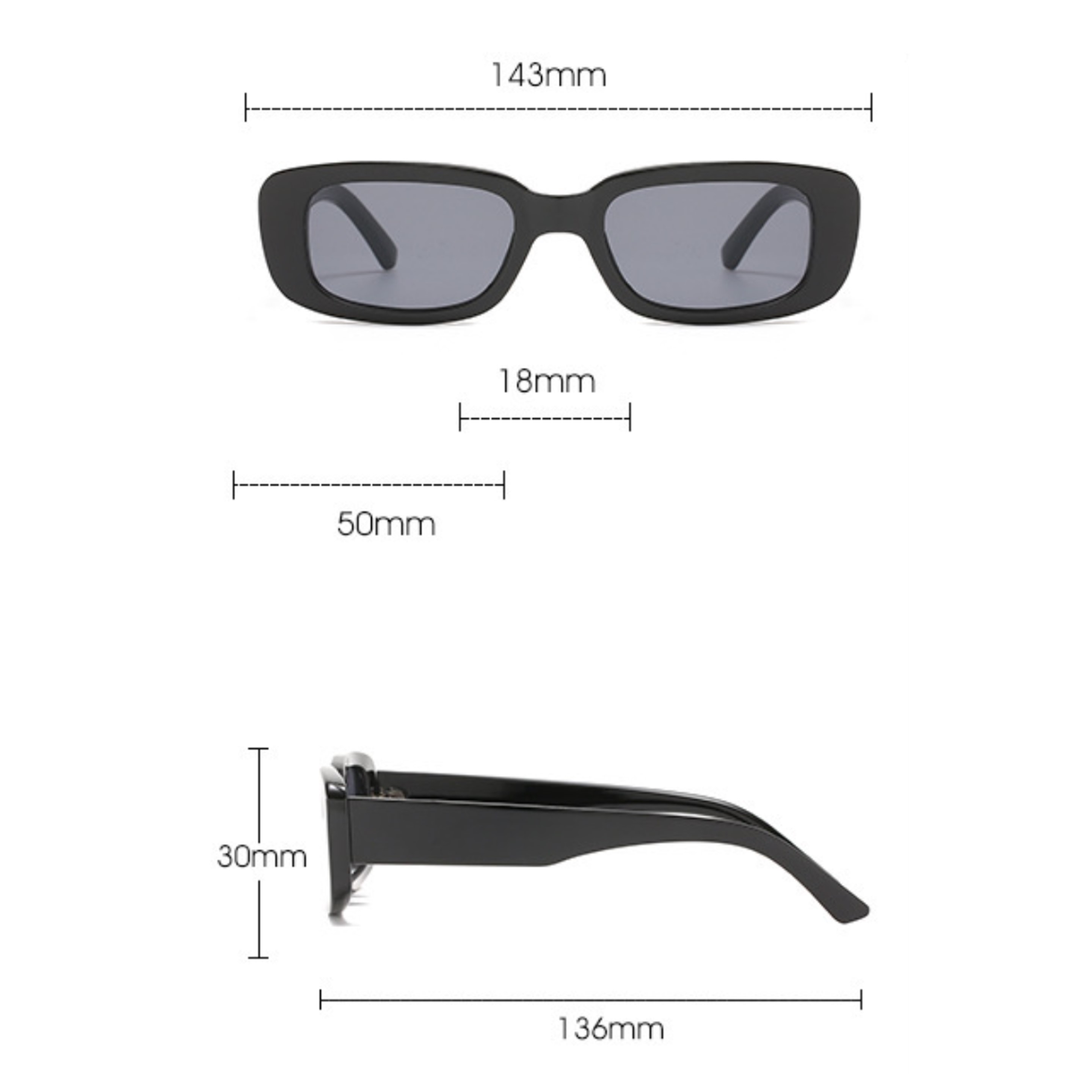 Vintage Rectangle Sunglasses 11