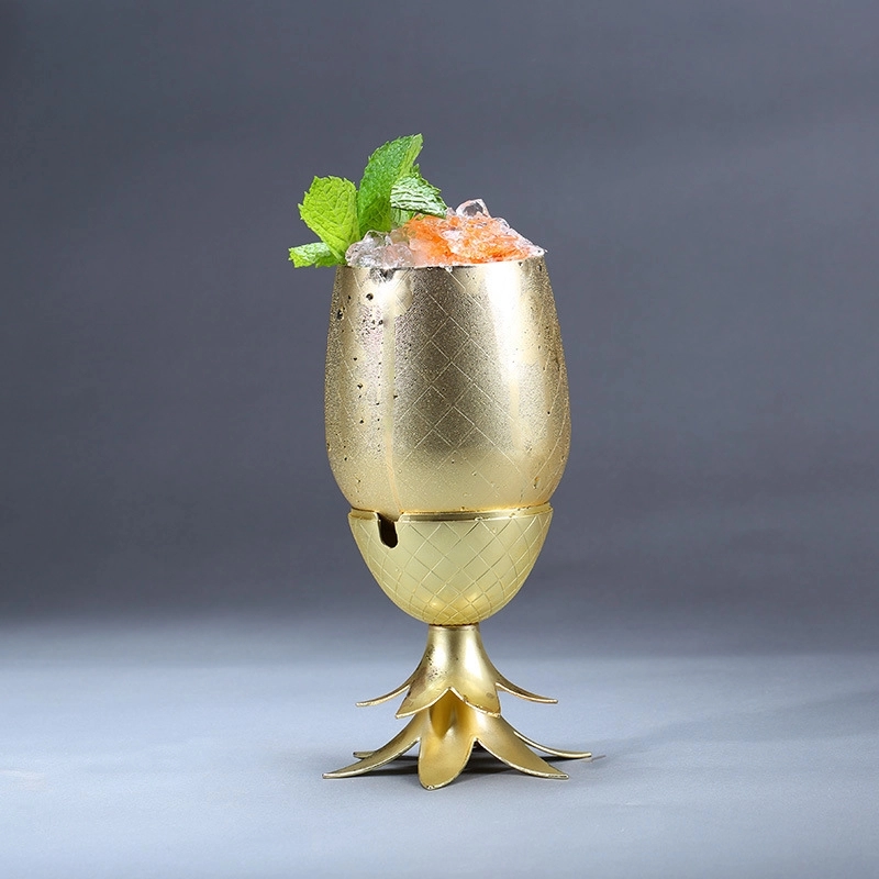 Custom 14 oz Stainless Steel Pineapple Cup 3