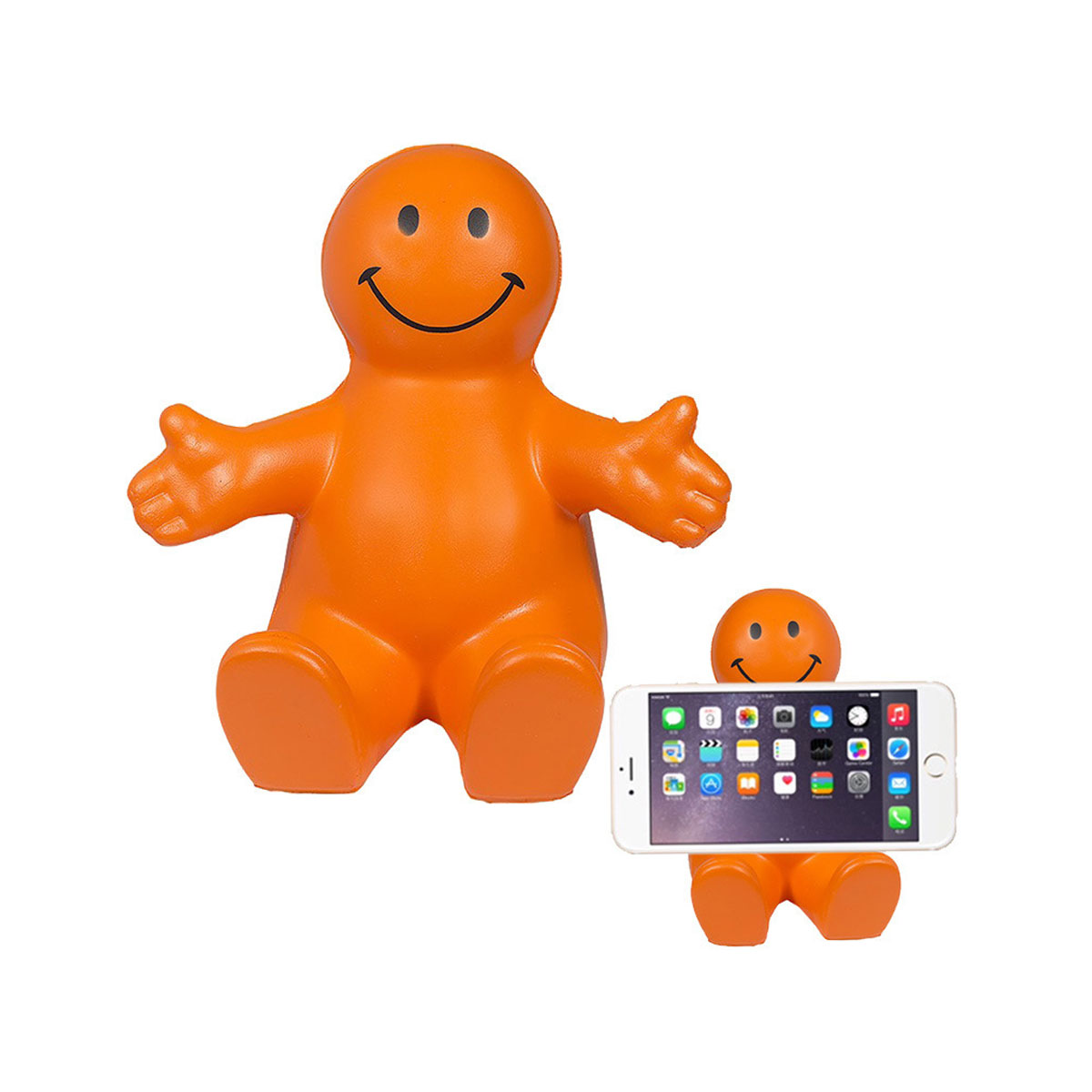 Fun Smile Face Squeezable Phone Holders 4