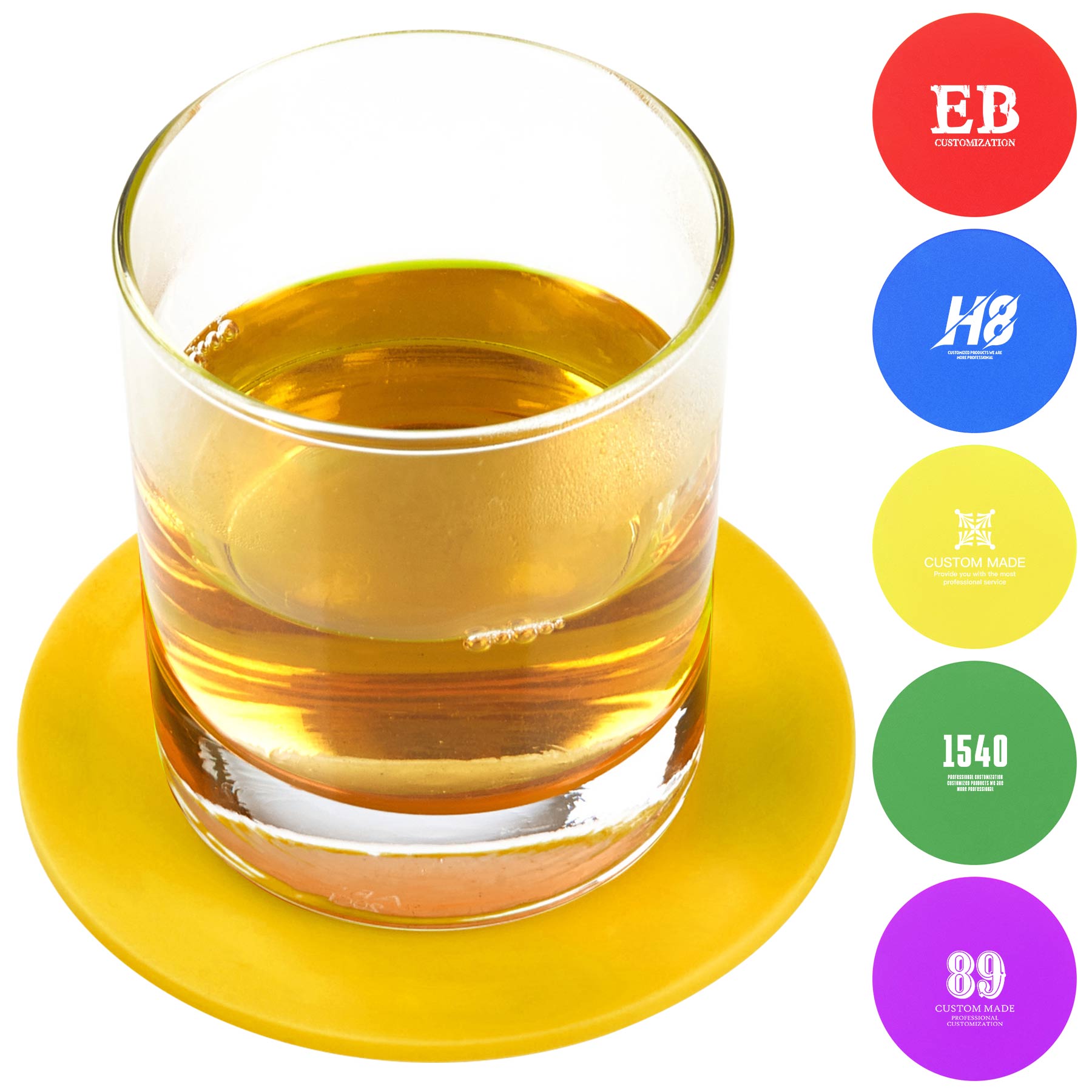 Round Silicone Jar Opener Cup Coaster 2