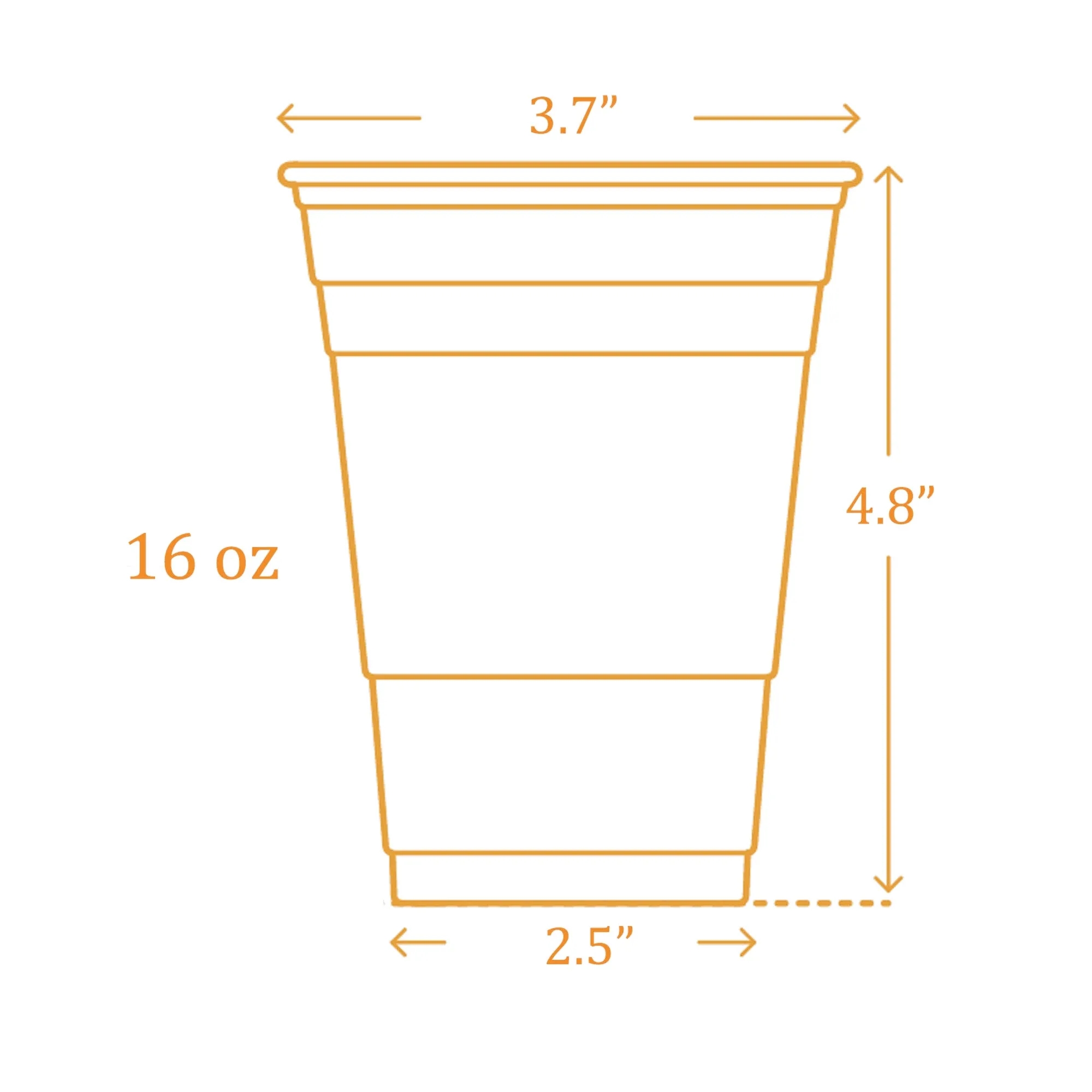 Custom Logo 16oz Disposable Plastic Beer Pong Red Party Cups 3