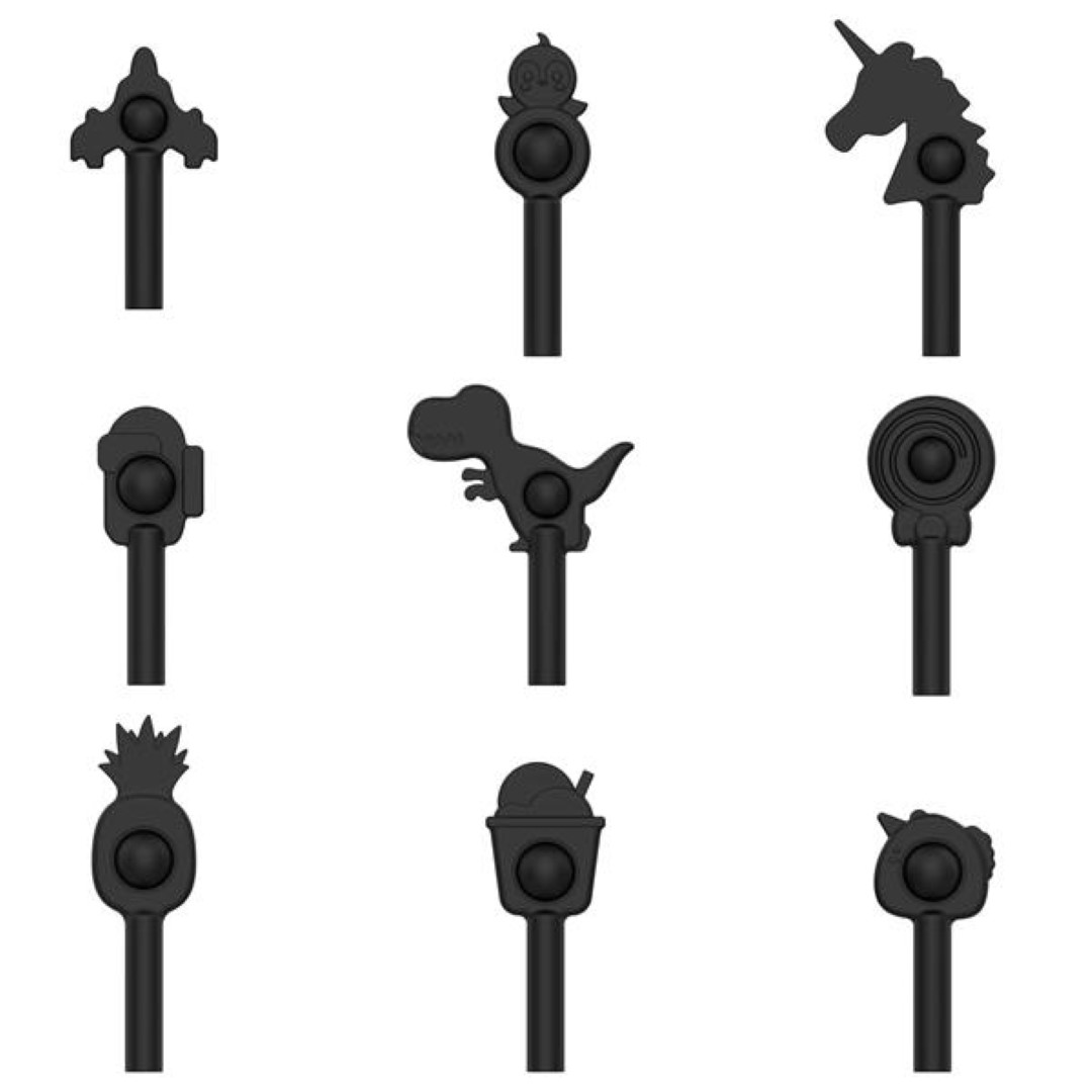 Stress Relief Sensory Toy Fidget Push Bubble Pen Cap 4