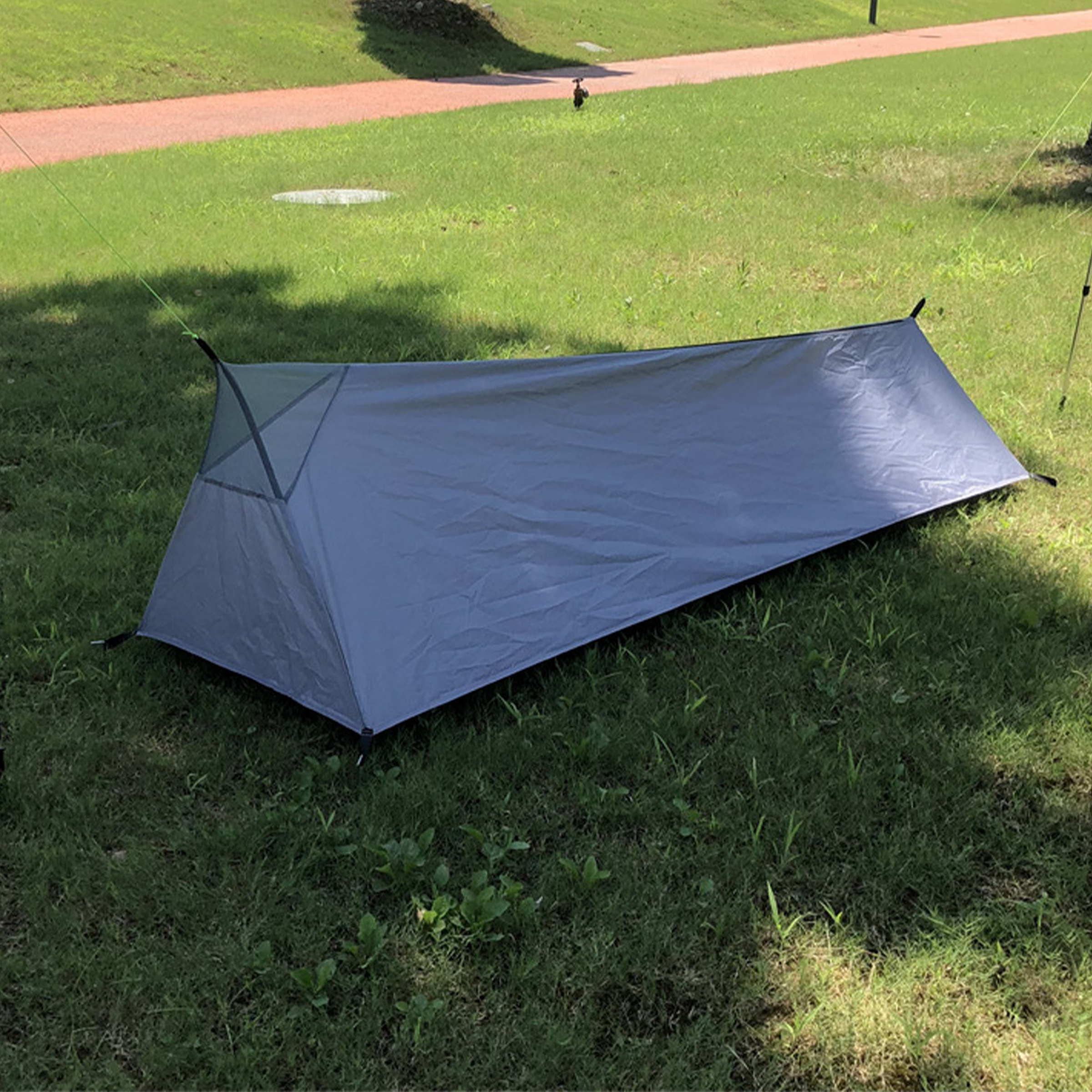 Polyester Outdoor Pole Less Sleeping Bag Tent 2
