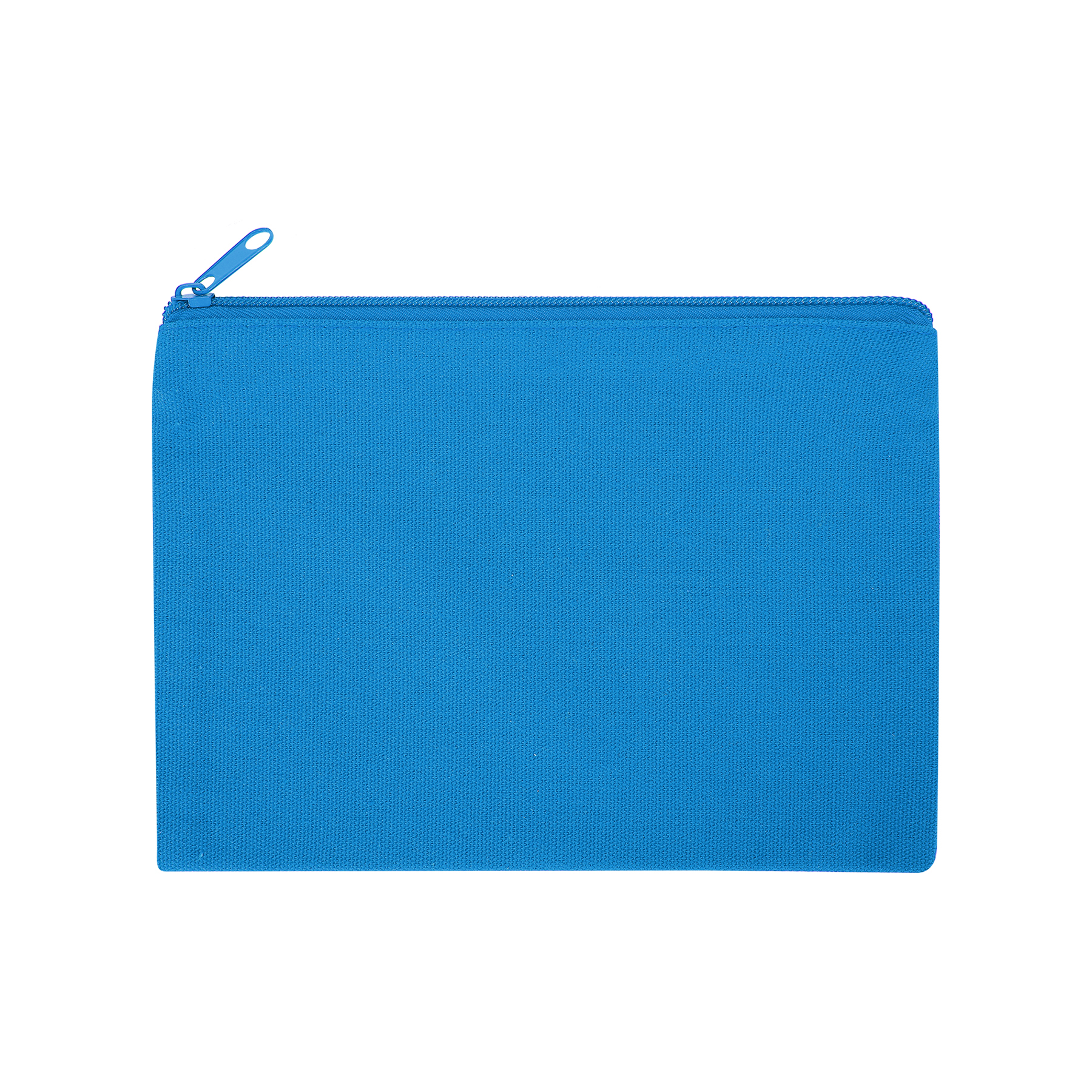 9" X 6" Cotton Canvas Zippered Pouch For Cosmetics, Toiletries & Tech Accessories 12