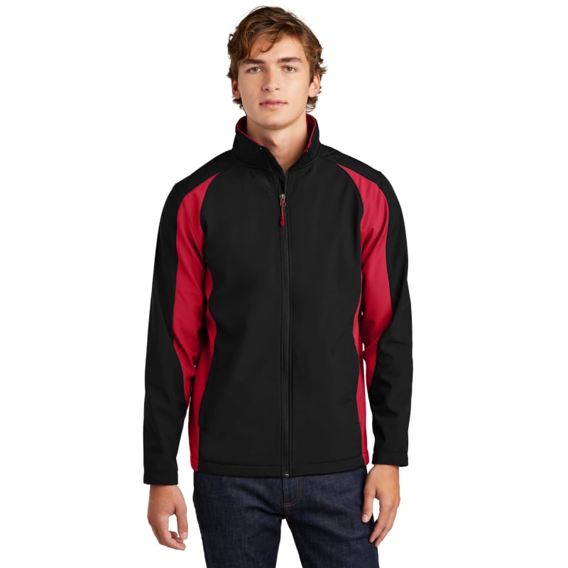 Sport-Tek Colorblock Soft Shell Jacket. 5