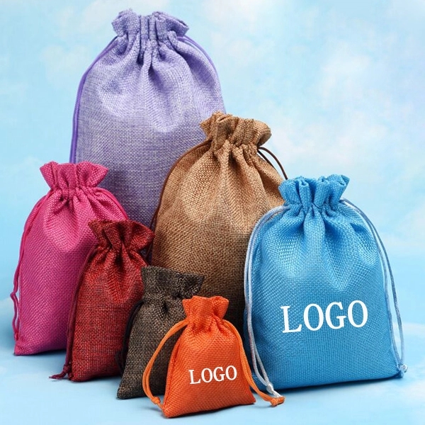 Jute Drawstring Gift Pouches 4