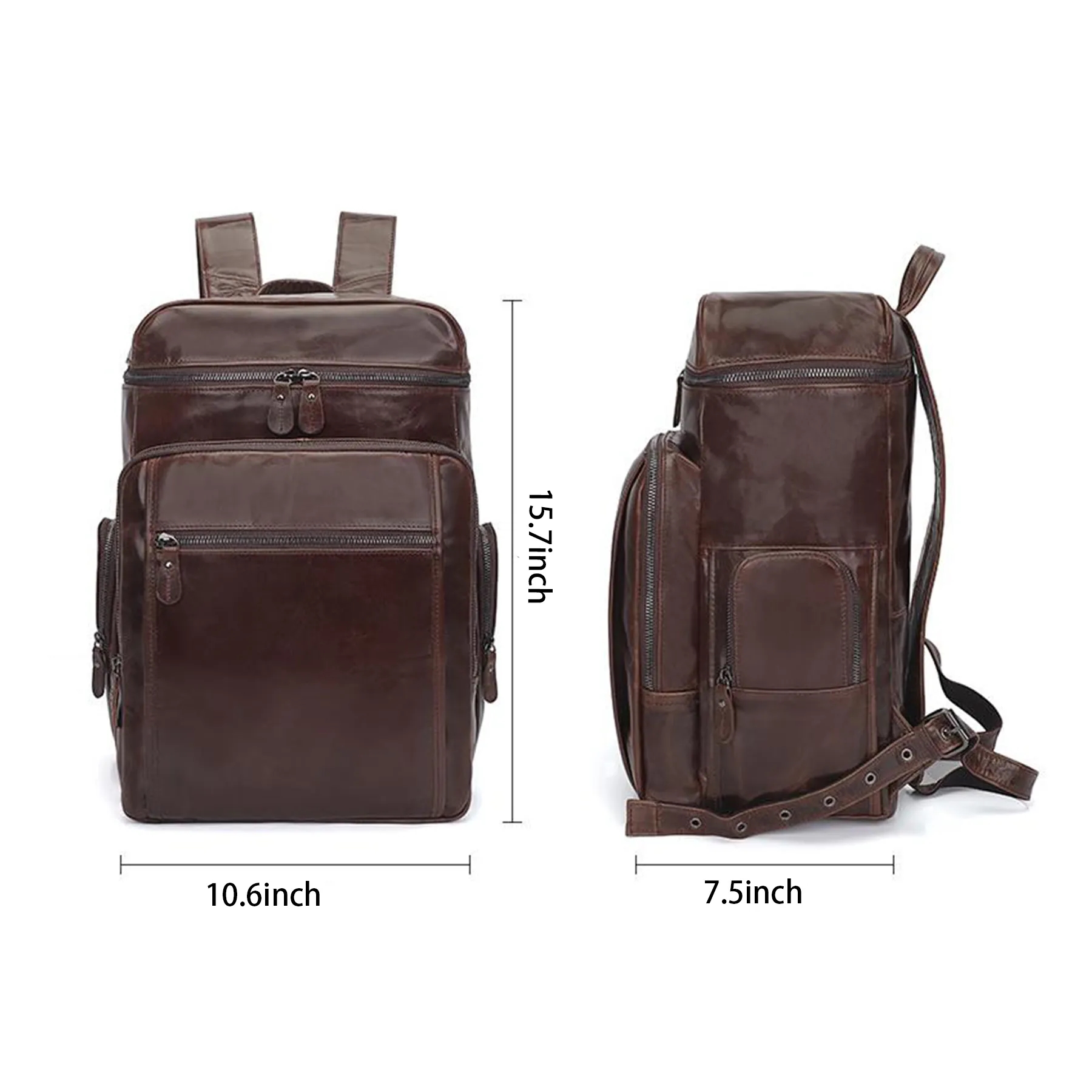 Leather Waterproof Wearable backpack 4
