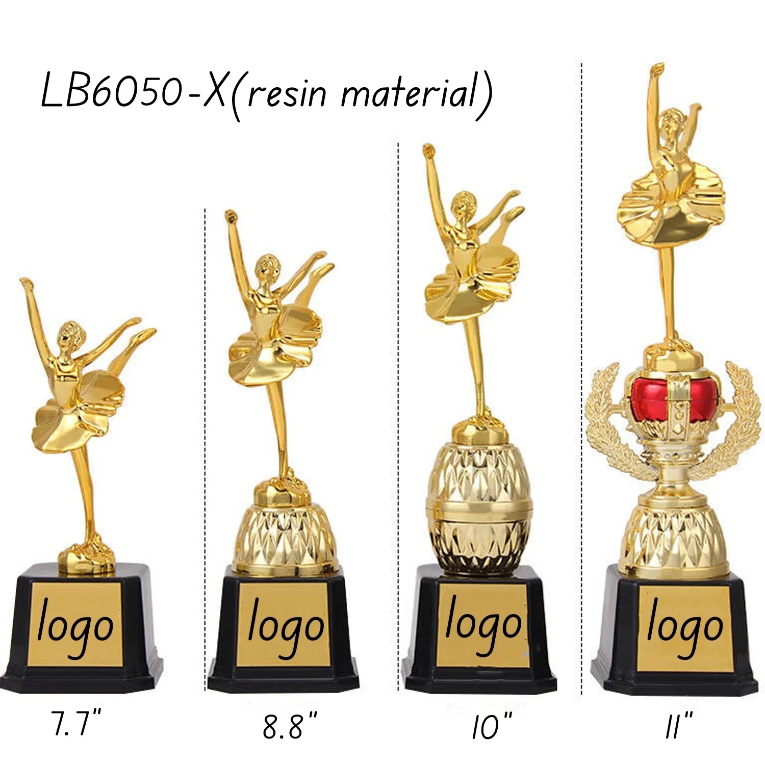 Winner Crystal Dance Trophy Ballet Award for Kids Prom Prize 1