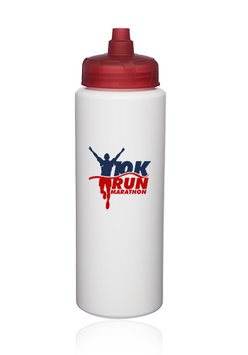 32 oz. HDPE Plastic Water Bottles with Quick Shot Lid 12