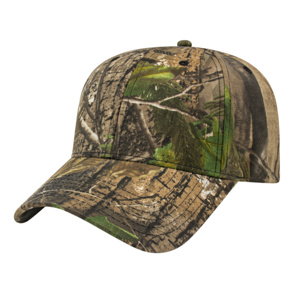 Six Panel Structured Camo Cap