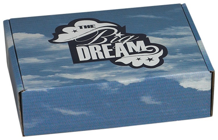 12 1/4" x 9 1/2" x 3 1/2" - B-Flute Outside Tuck Box 1