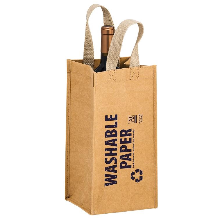 Washable Kraft Paper Wine Tote | TORNADO 3