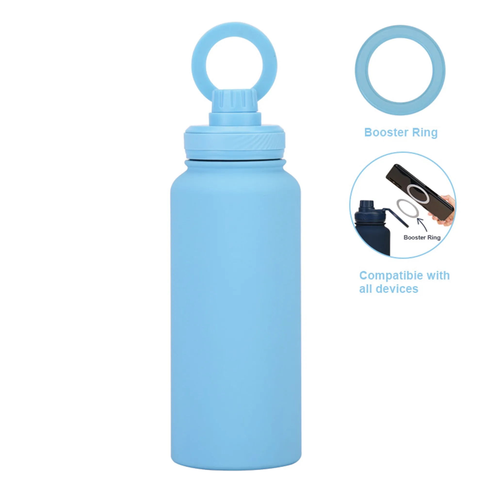 Stainless Steel Magnetic Phone Mount Water Bottle 7
