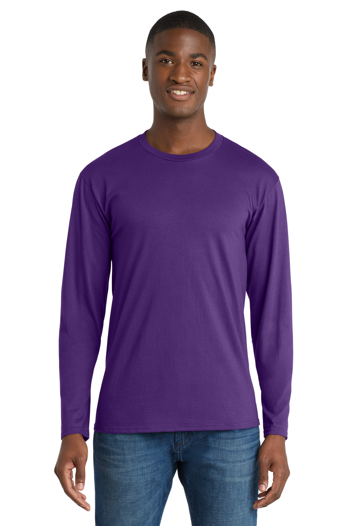 Port & Co Long Sleeve Fan Favorite Tee. PC450LS 126