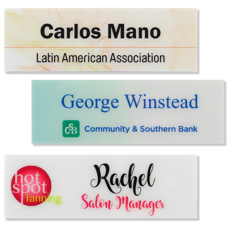 The Apollo full color name badge 5