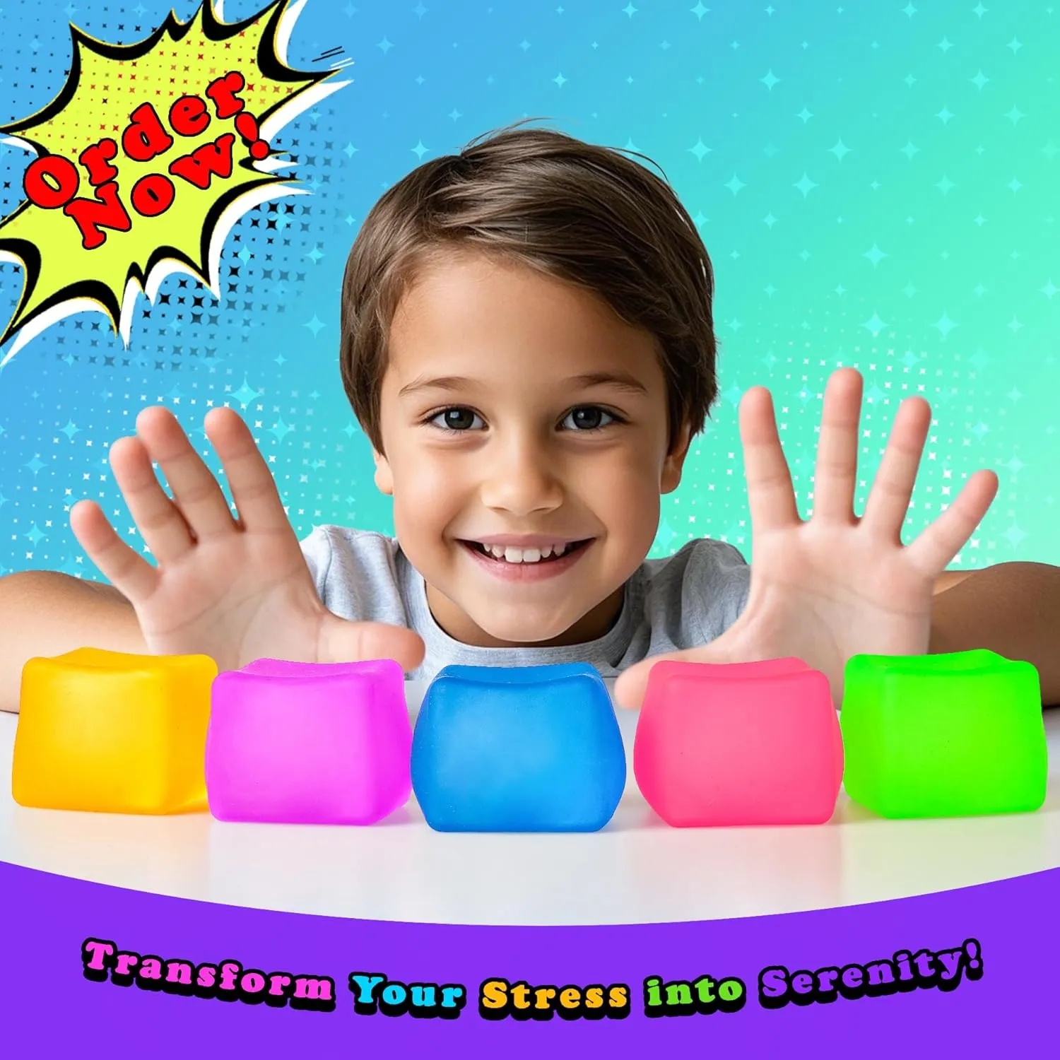 Square Pop Fidget Stress Relief Ball 5