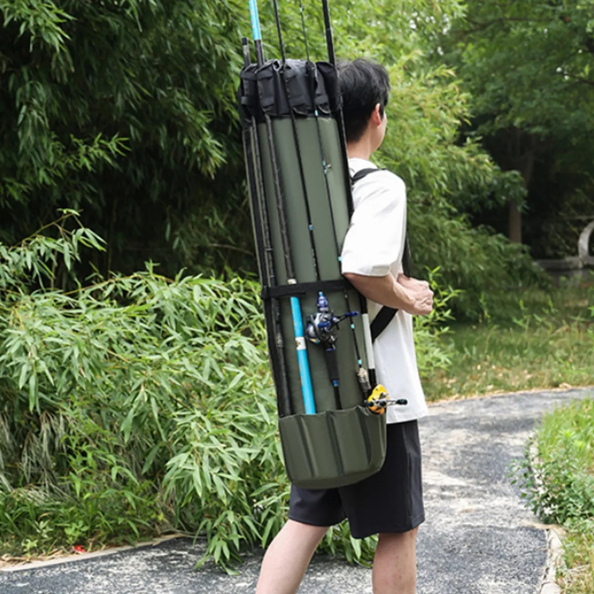 Durable Fishing Gear Carry Bag Backpack 4