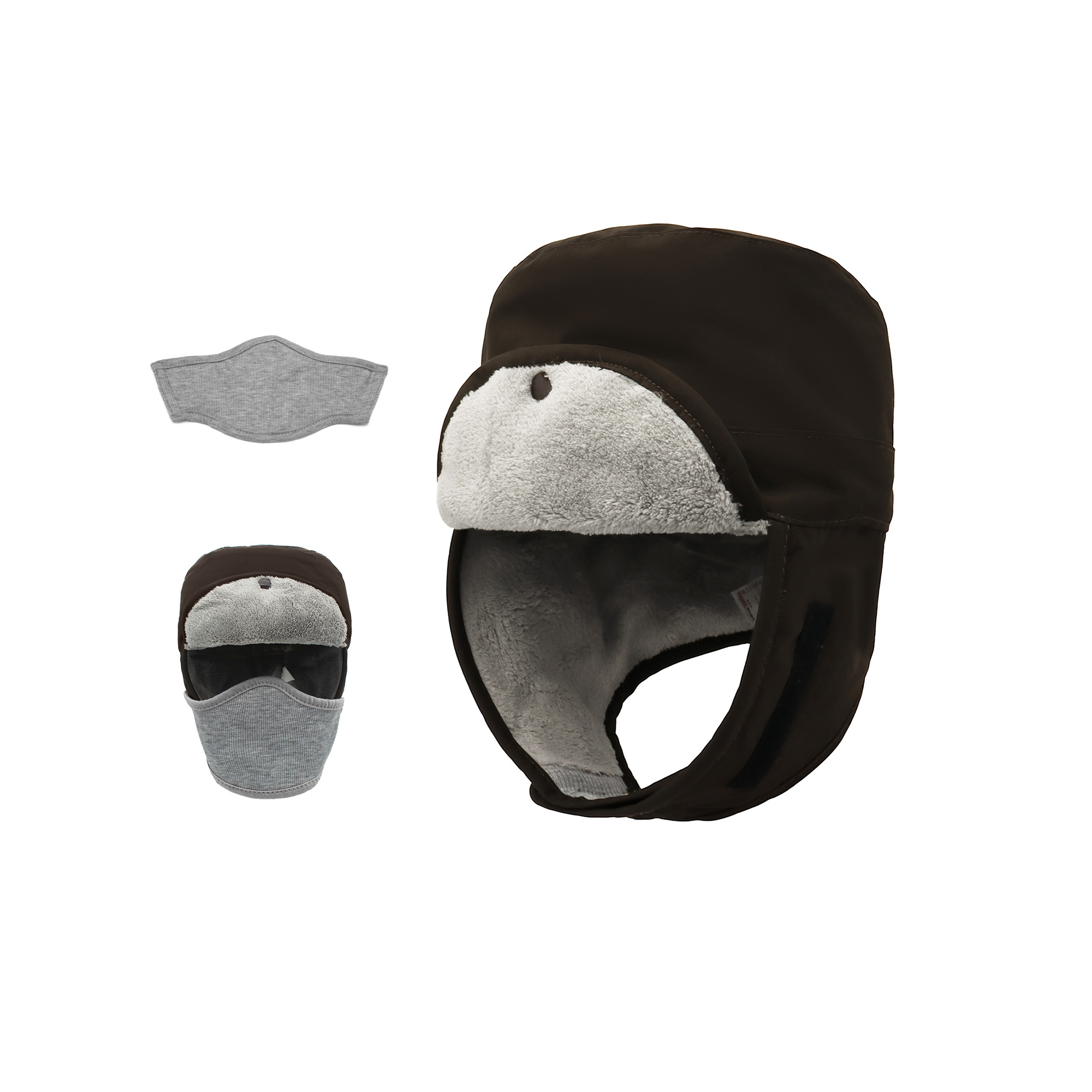 Waterproof Trapper Cap With Detachable Face Cover 6