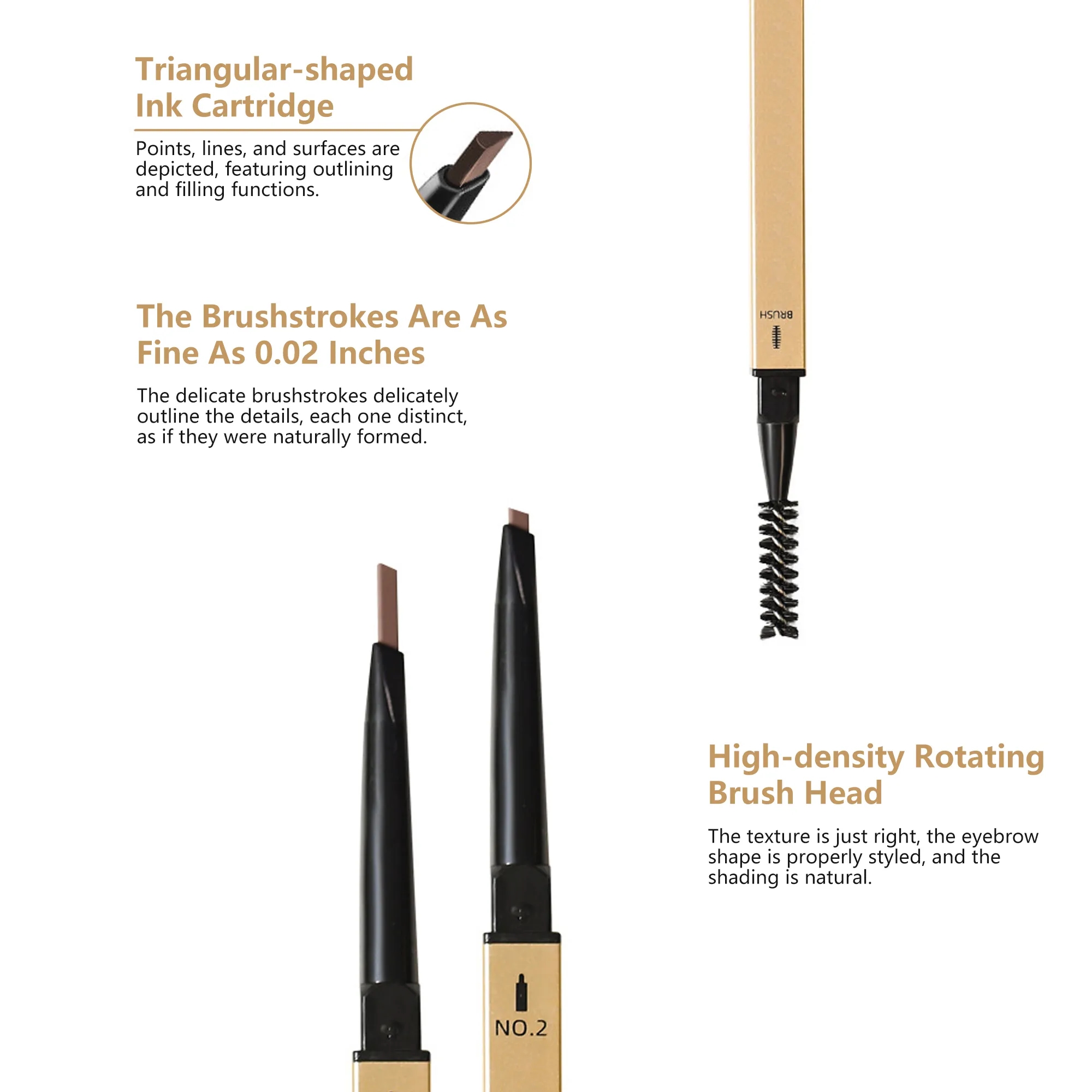 Waterproof And Sweat-Resistant Eyebrow Pencil 3