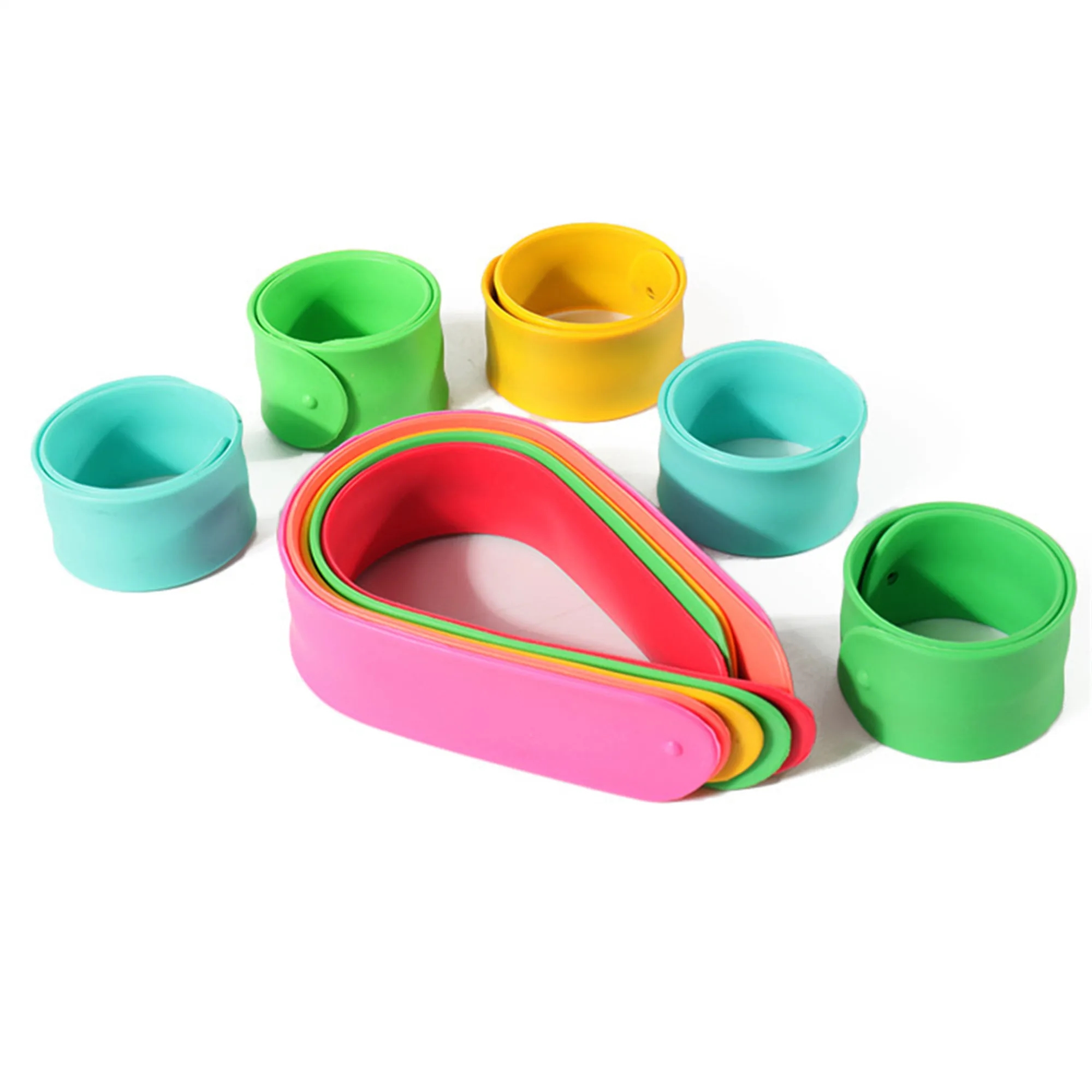 Custom Silicone Slap Bracelet Wristband 2
