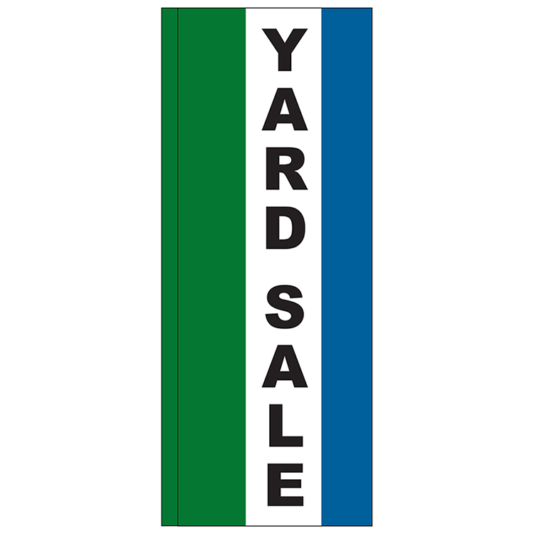 "YARD SALE" 3' x 8' Message Feather Flag 1