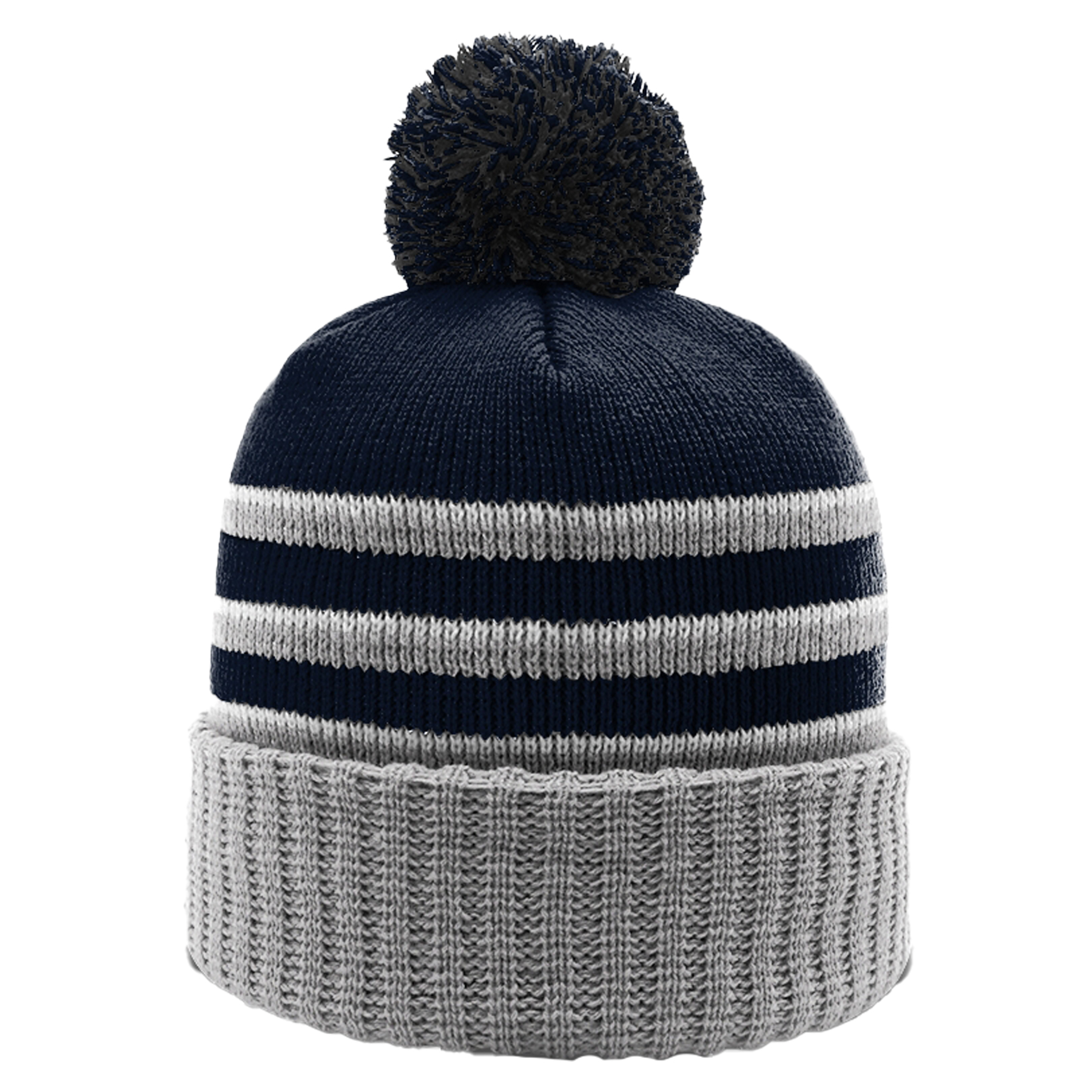 Richardson 134 Striped Cuffed Beanie with Pom 14