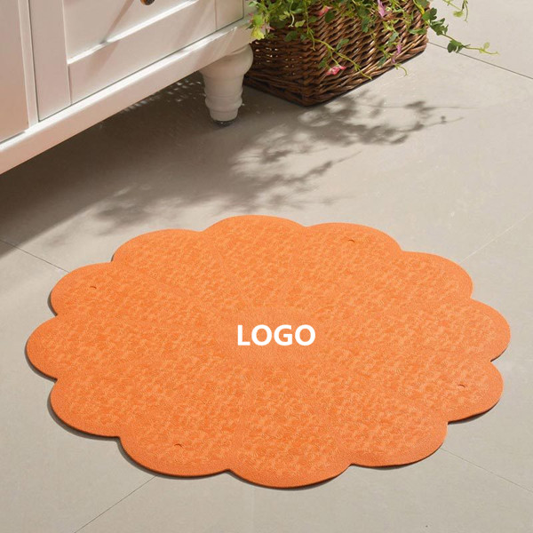 Round flower rubber non-slip mat 1