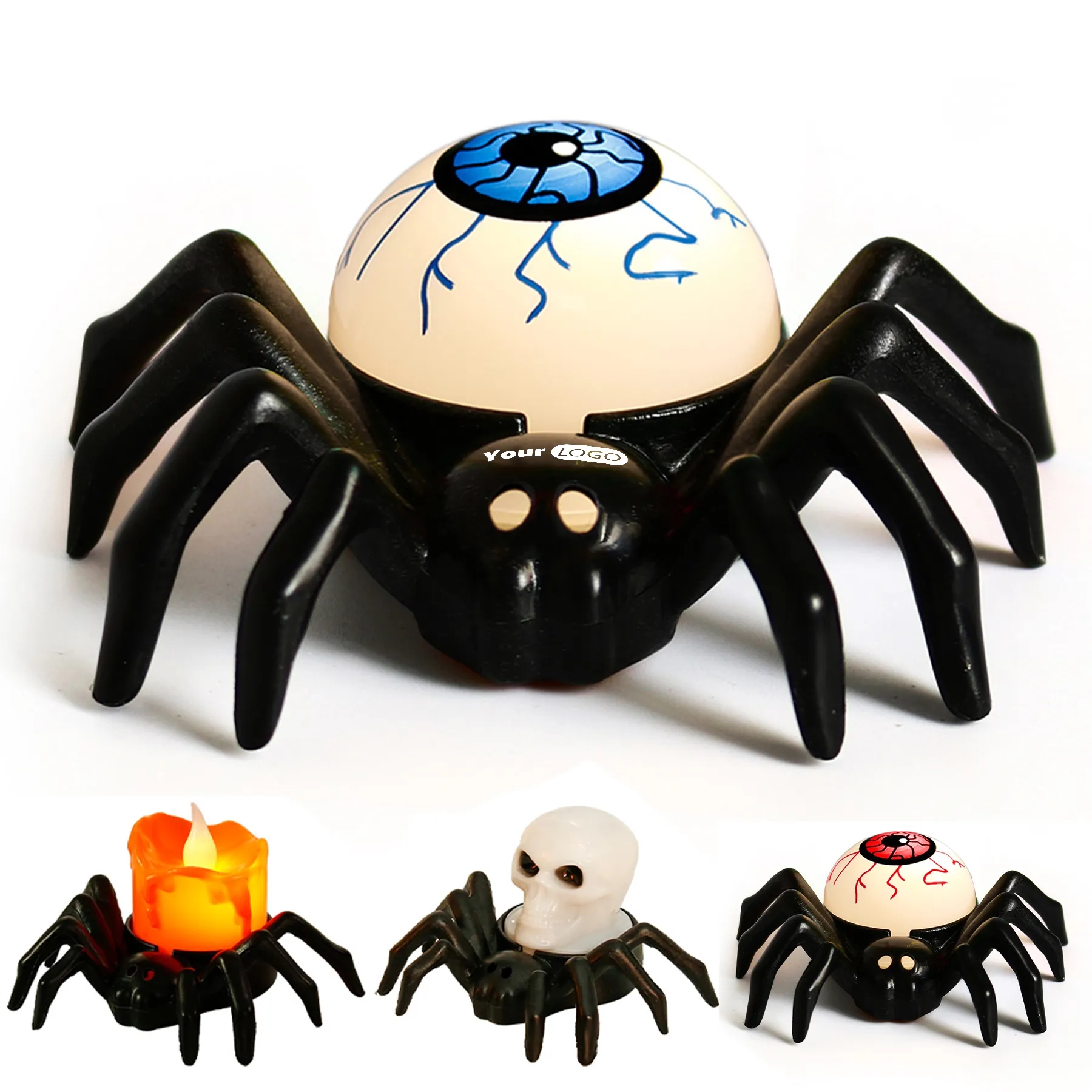 Plastic Halloween Spider Decorative Lamp 8