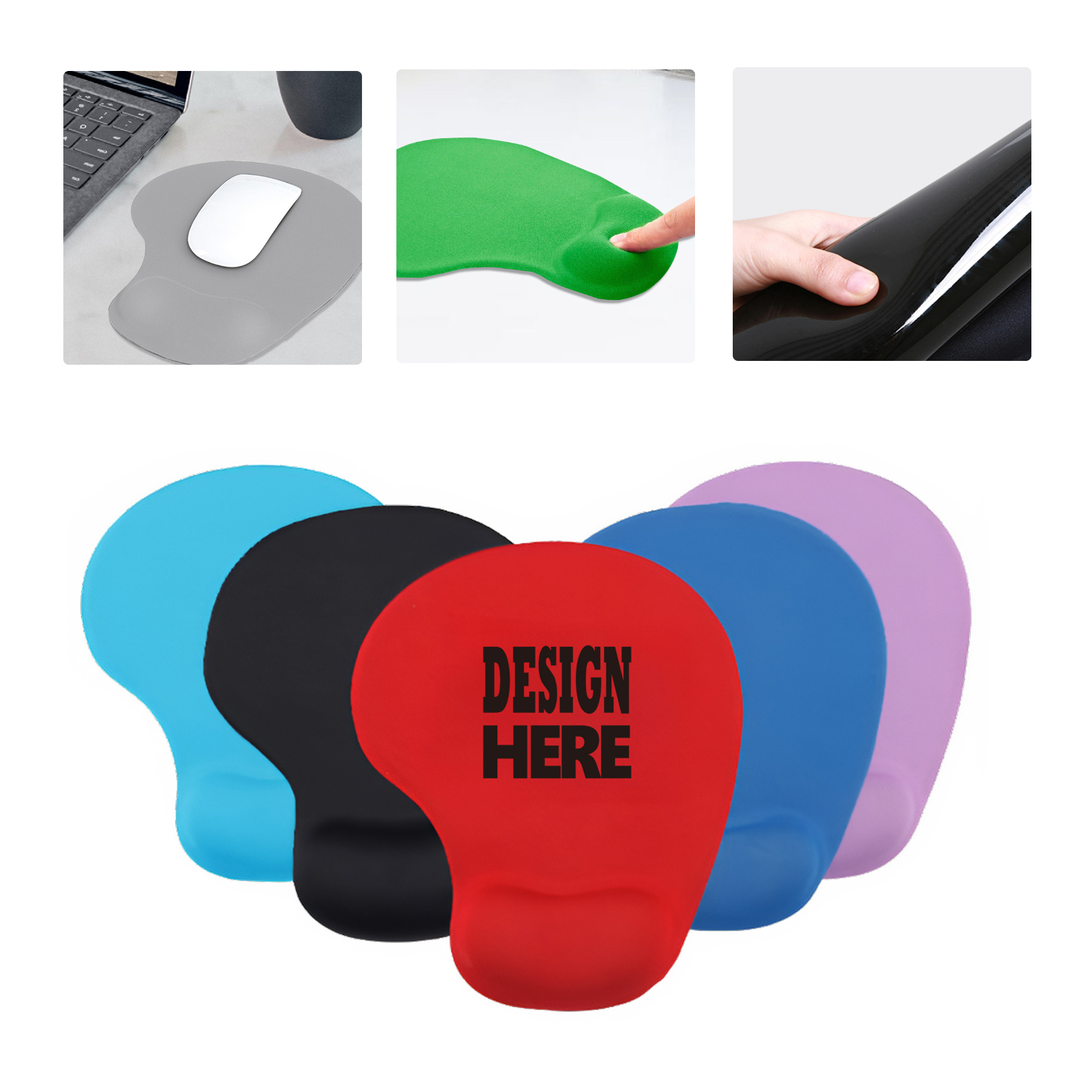 MOQ50 Ergonomic Silicone Wrist Support Mouse Pad for Office 1