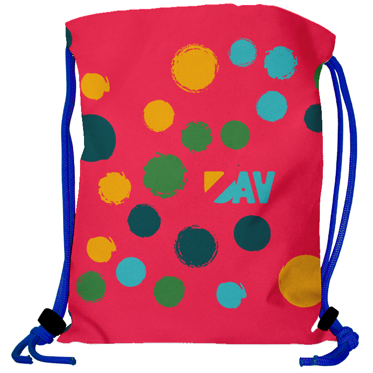 Super Drawstring Pack (Two side Imprint)-Royal Heavy Rope 9