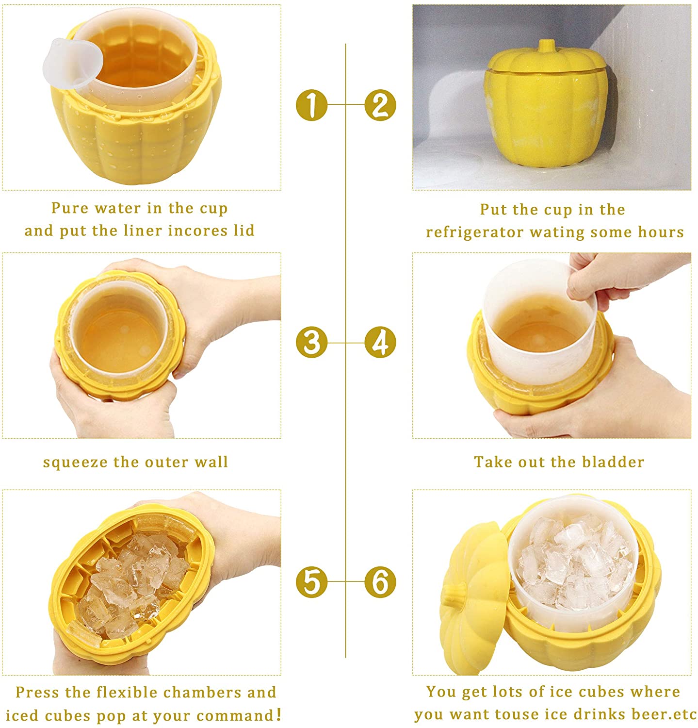 Ice Cube Maker Improved-Pumpkins Ice Bucket 6