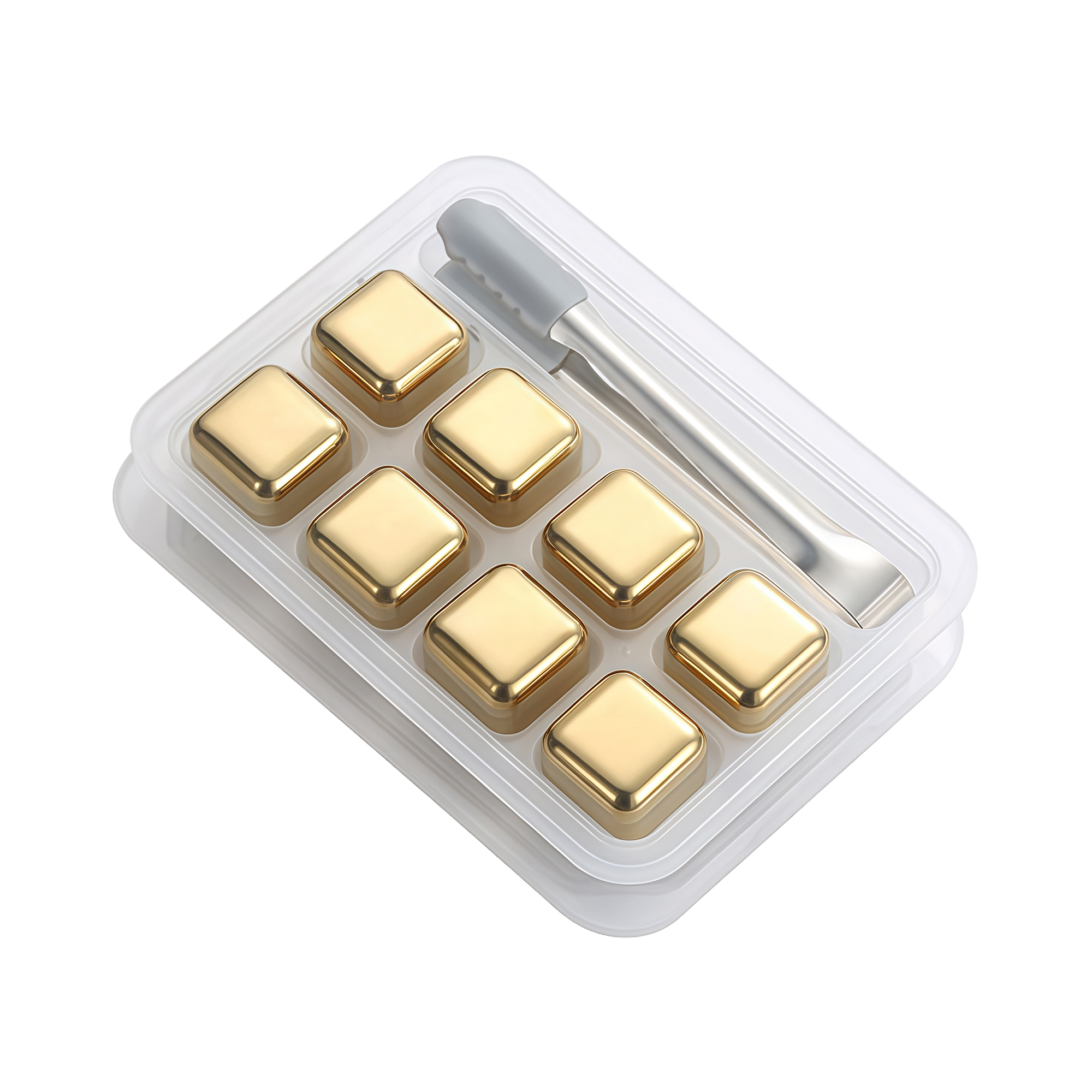 304 Stainless Steel Whiskey Ice Cubes Set - Reusable Metal Chilling Stones for Beer 3