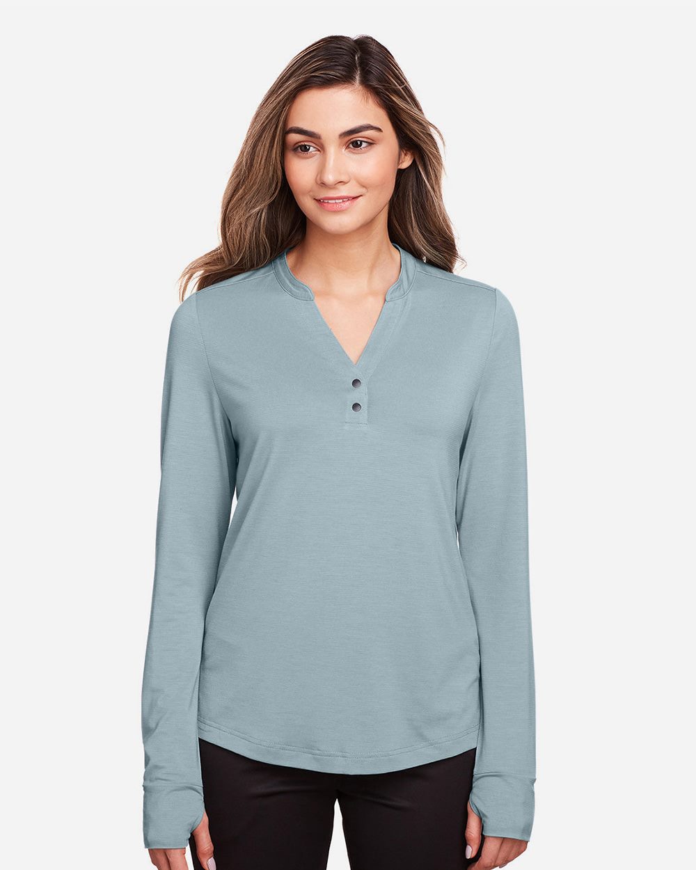 Women's JAQ Stretch Performance V-Neck Snap Pullover - NE400W 30