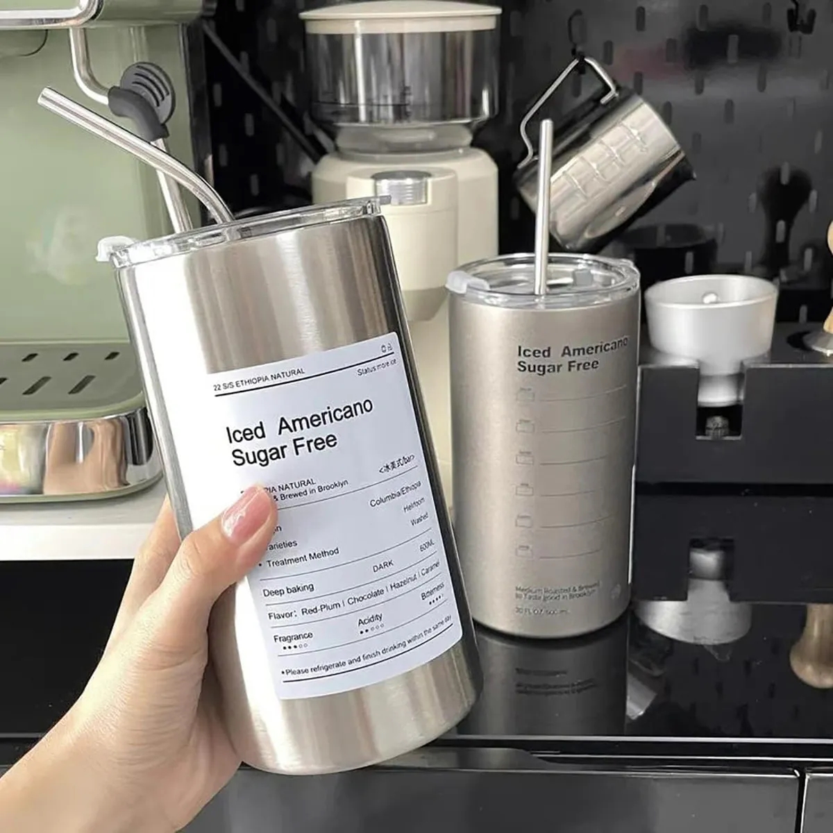 Creative Iced Americano Insulated Tumbler Coffee Cup 2