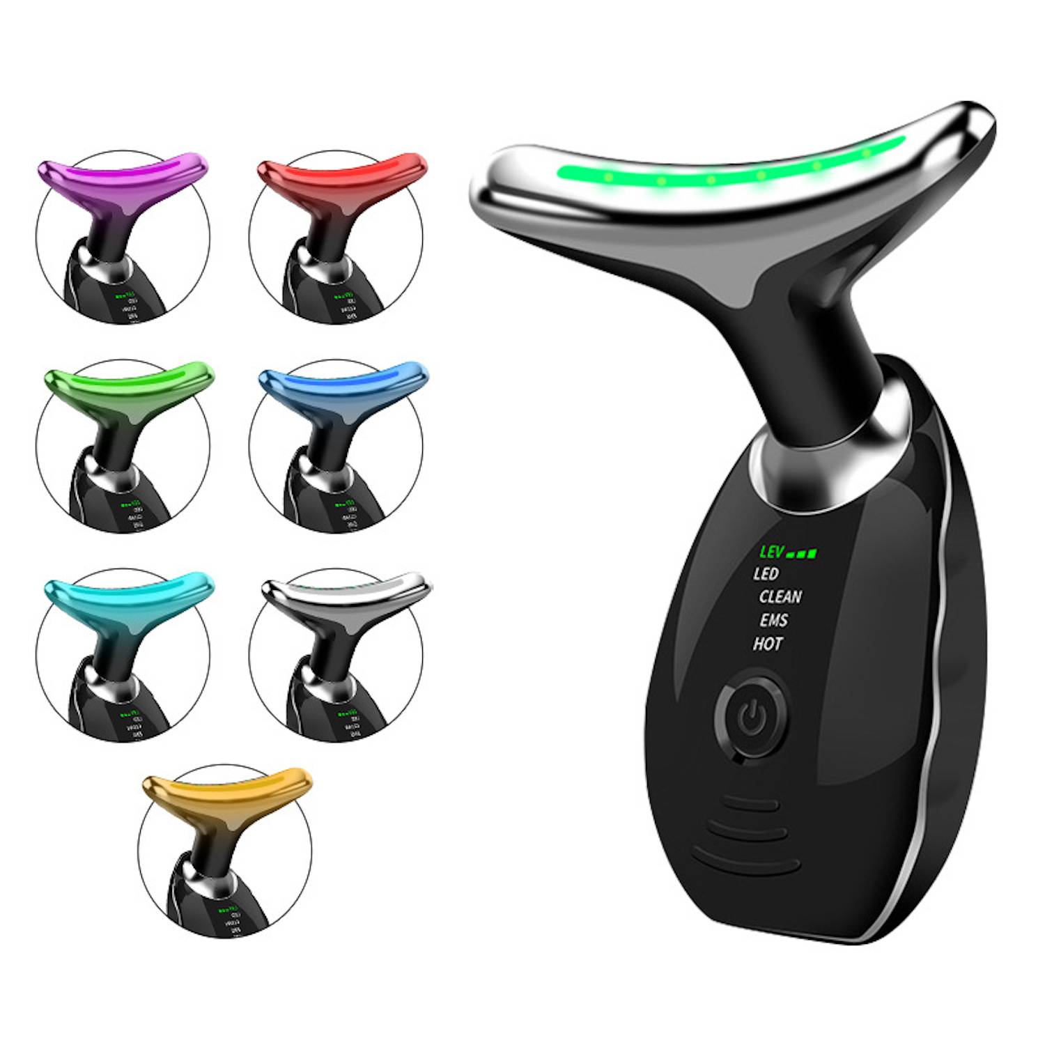 7 Color Led Face And Neck Massager 3